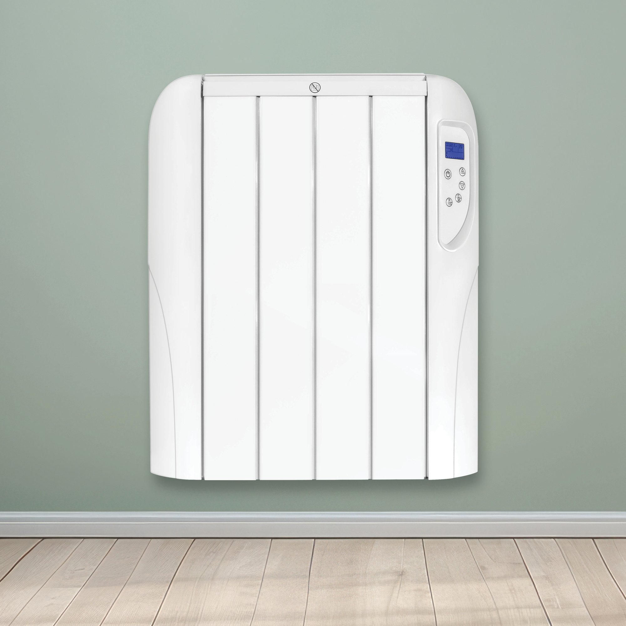 Futura 1000W Wall Mounted Bathroom Electric Panel Heater - White