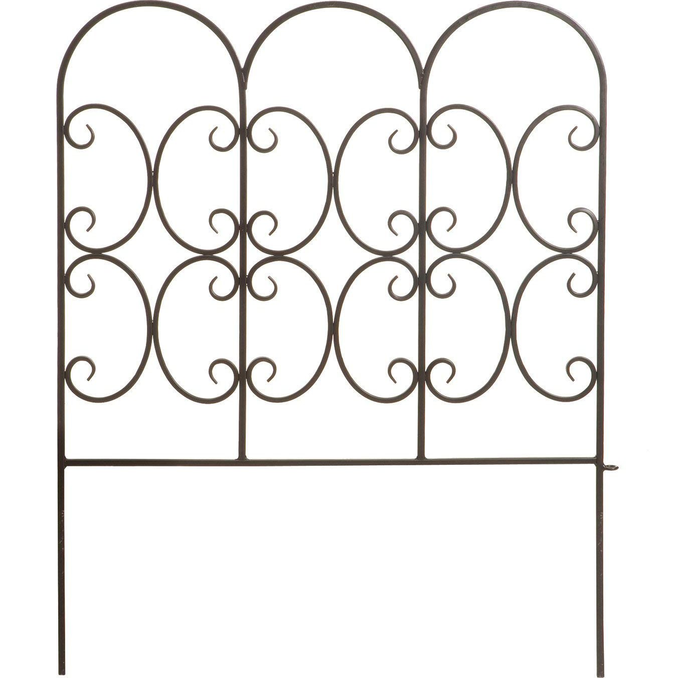 Primrose Triple Arch Garden Edging - Black 60cm