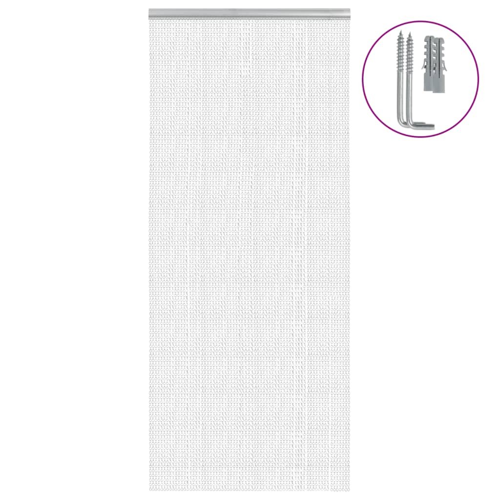 Walplus Chain Door Curtain - Silver - 90 x 220 cm