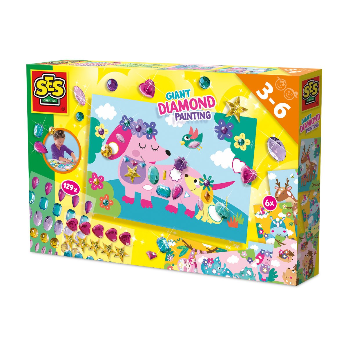 SES Creative Giant Diamond Painting Activity Set