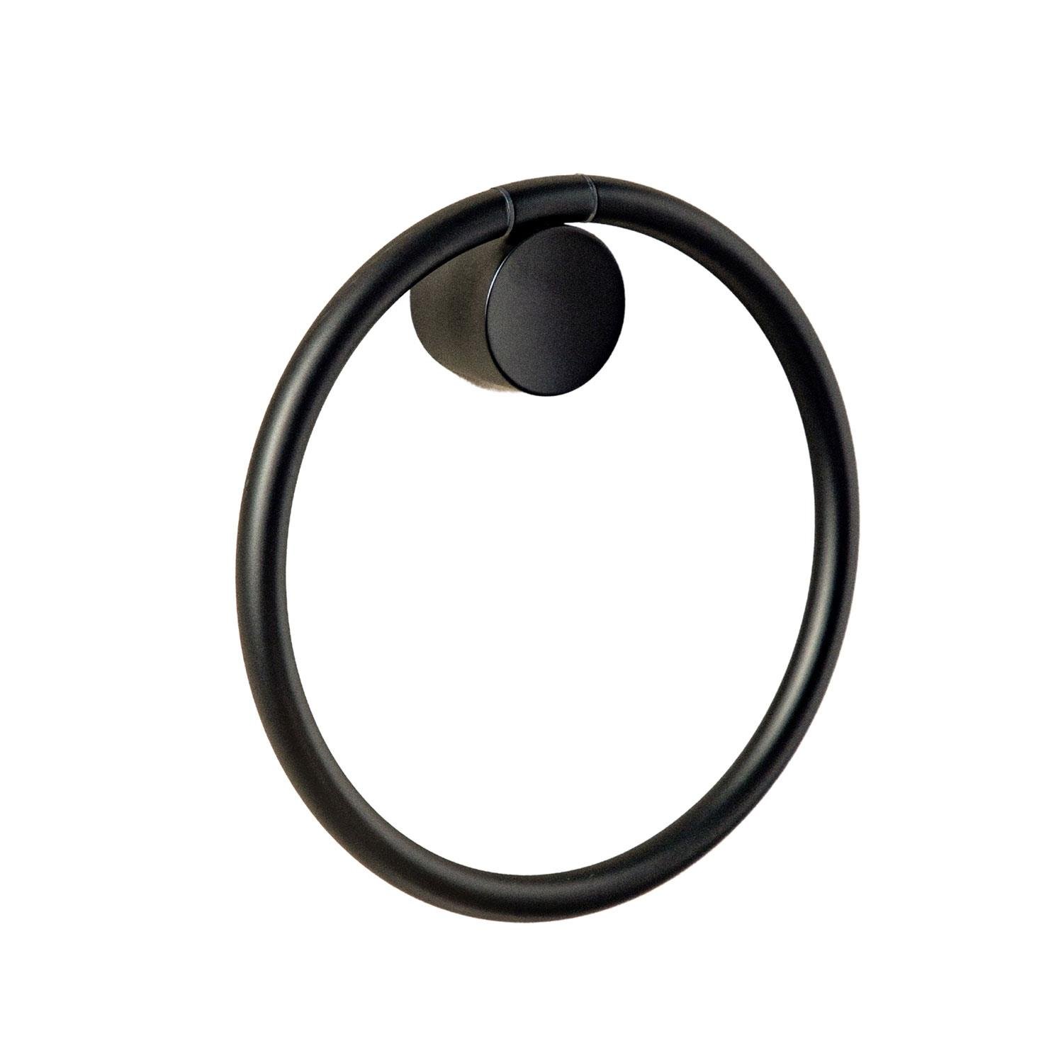 Cosmic Geyser Towel Ring - Matt Black