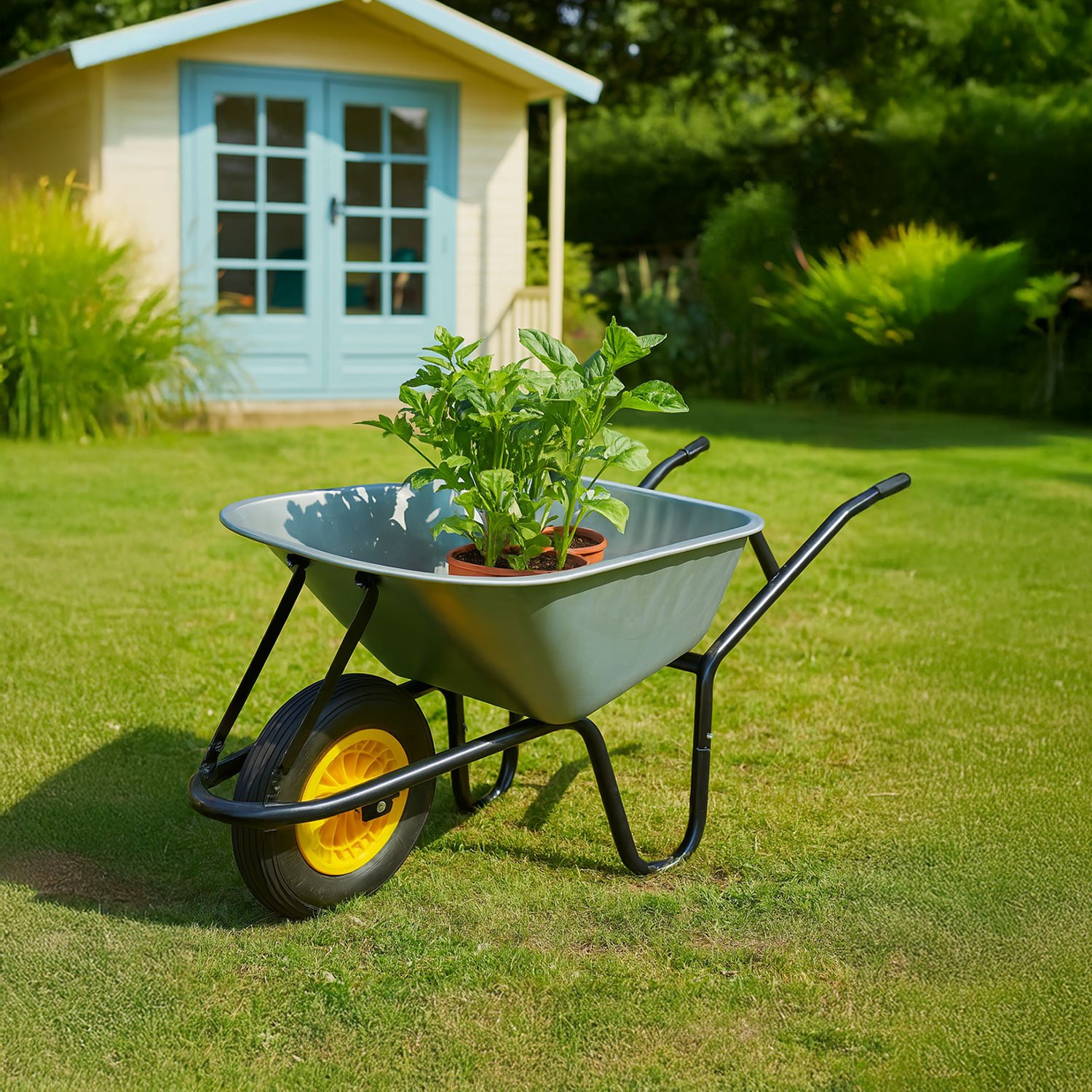 Neo 120L XL Large Heavy Duty Solid Wheelbarrow