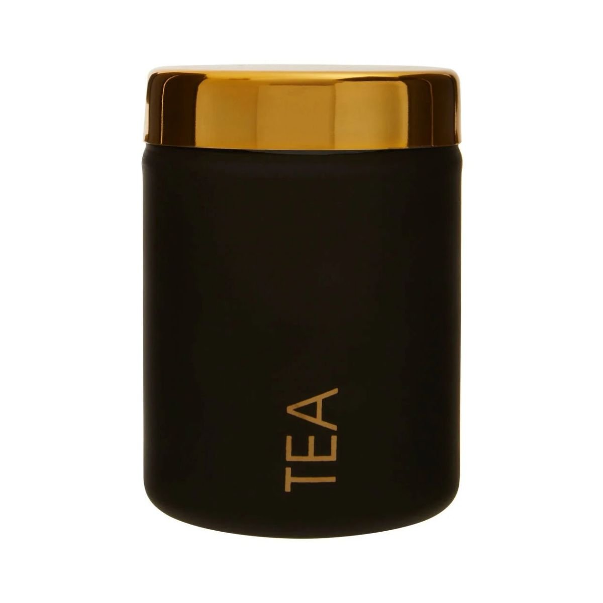 Orsina Liberty Enamel Finish Tea Canister – Black