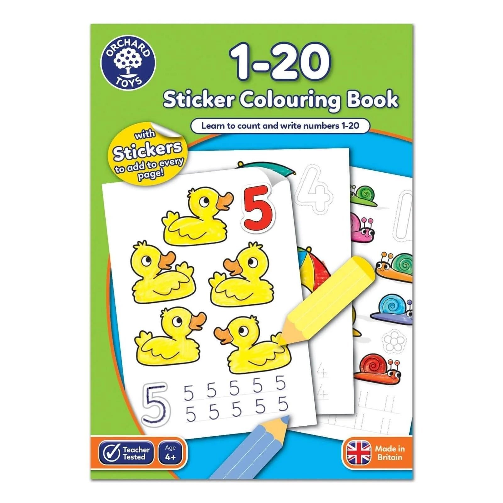 Orchard Toys 1-20 Colouring Book