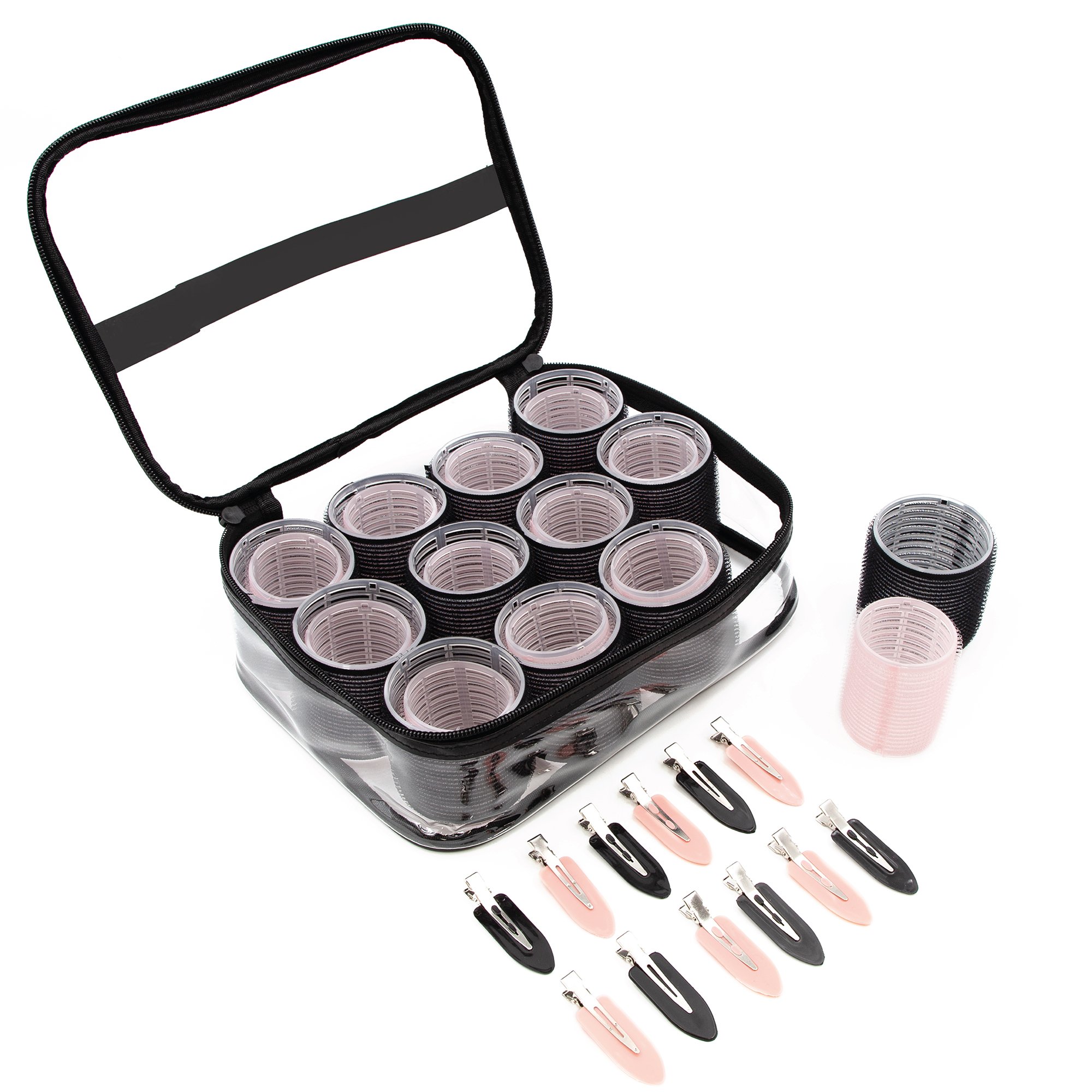 Bauer Volume & Curl Set – 24 Hair Rollers with 12 Creaseless Clips