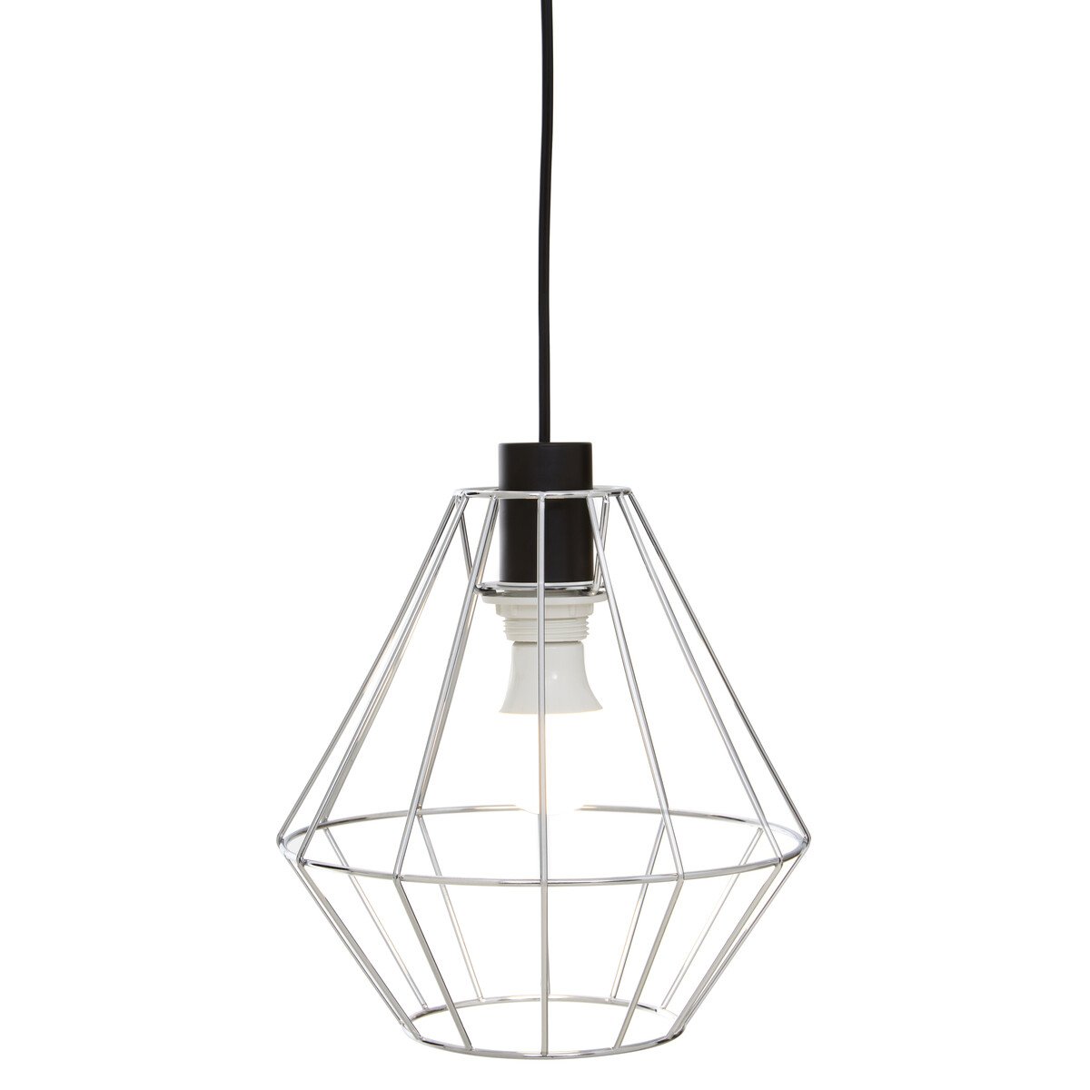 Orsina Wyra Cage Pendant Light - Chrome