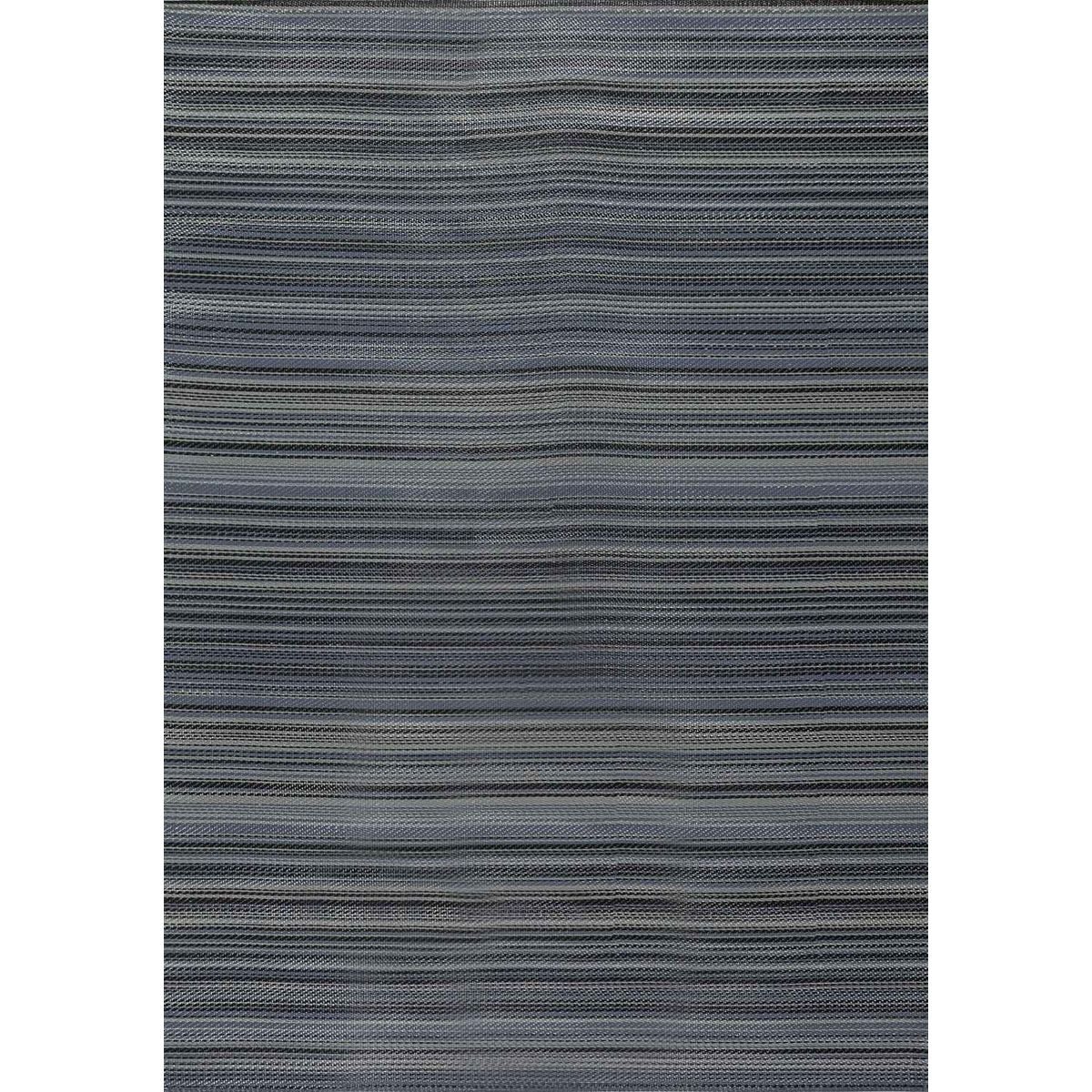 The Rugs Anthracite Rainbow Reversible Striped Outdoor Rug - 120 x 160cm