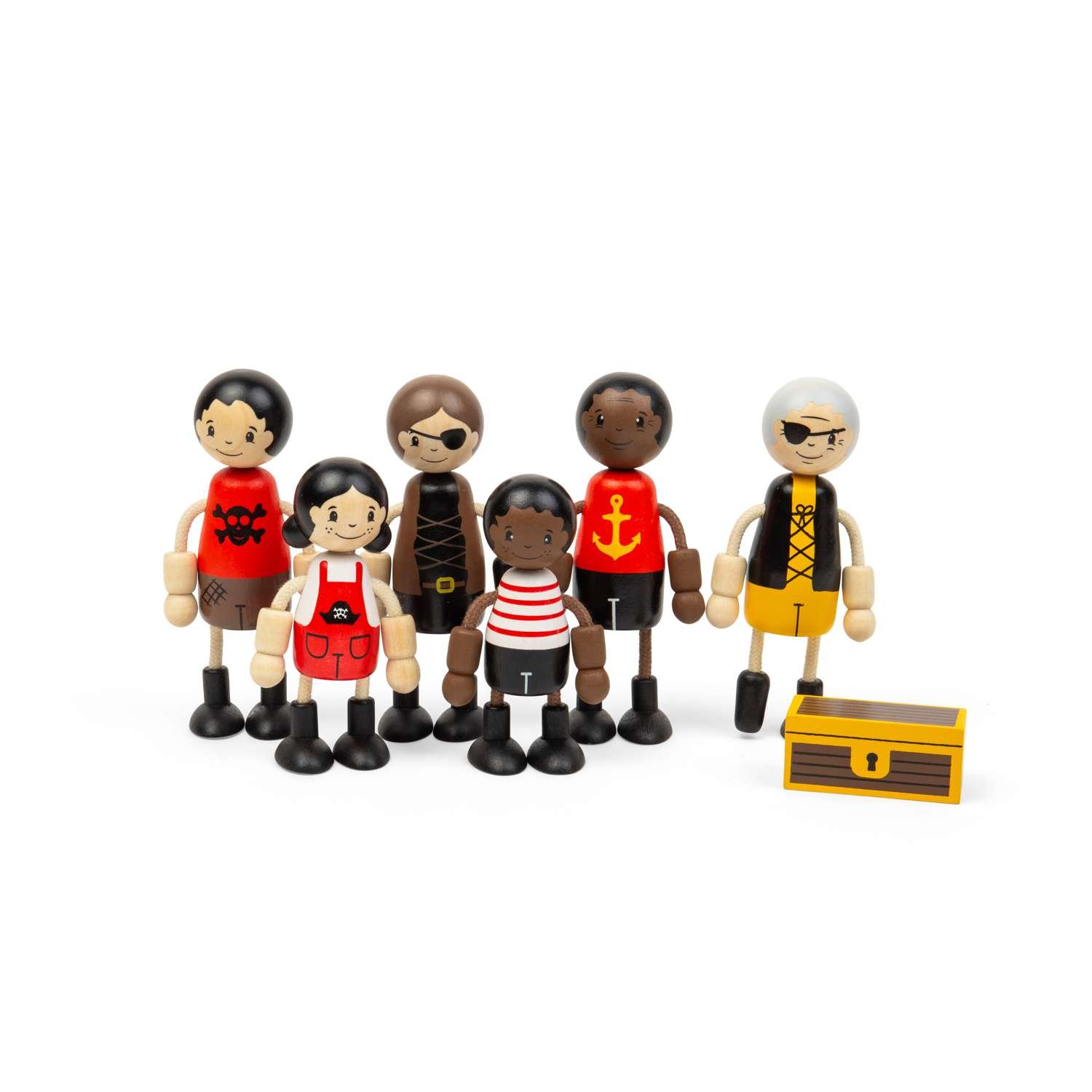 Bigjigs Toys Pirate Dolls - 18 Months +