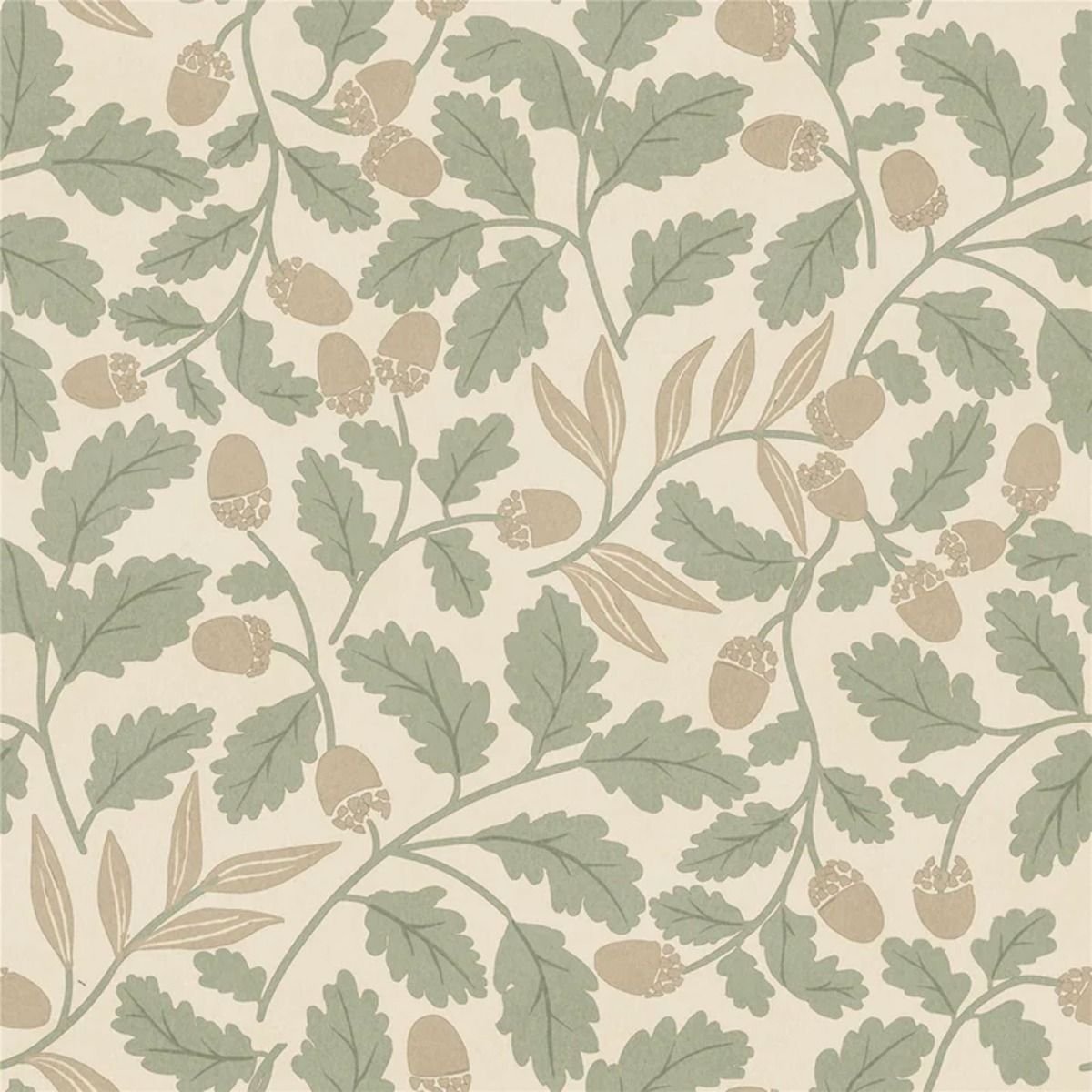 Arthouse Acorn Trail Wallpaper - Green