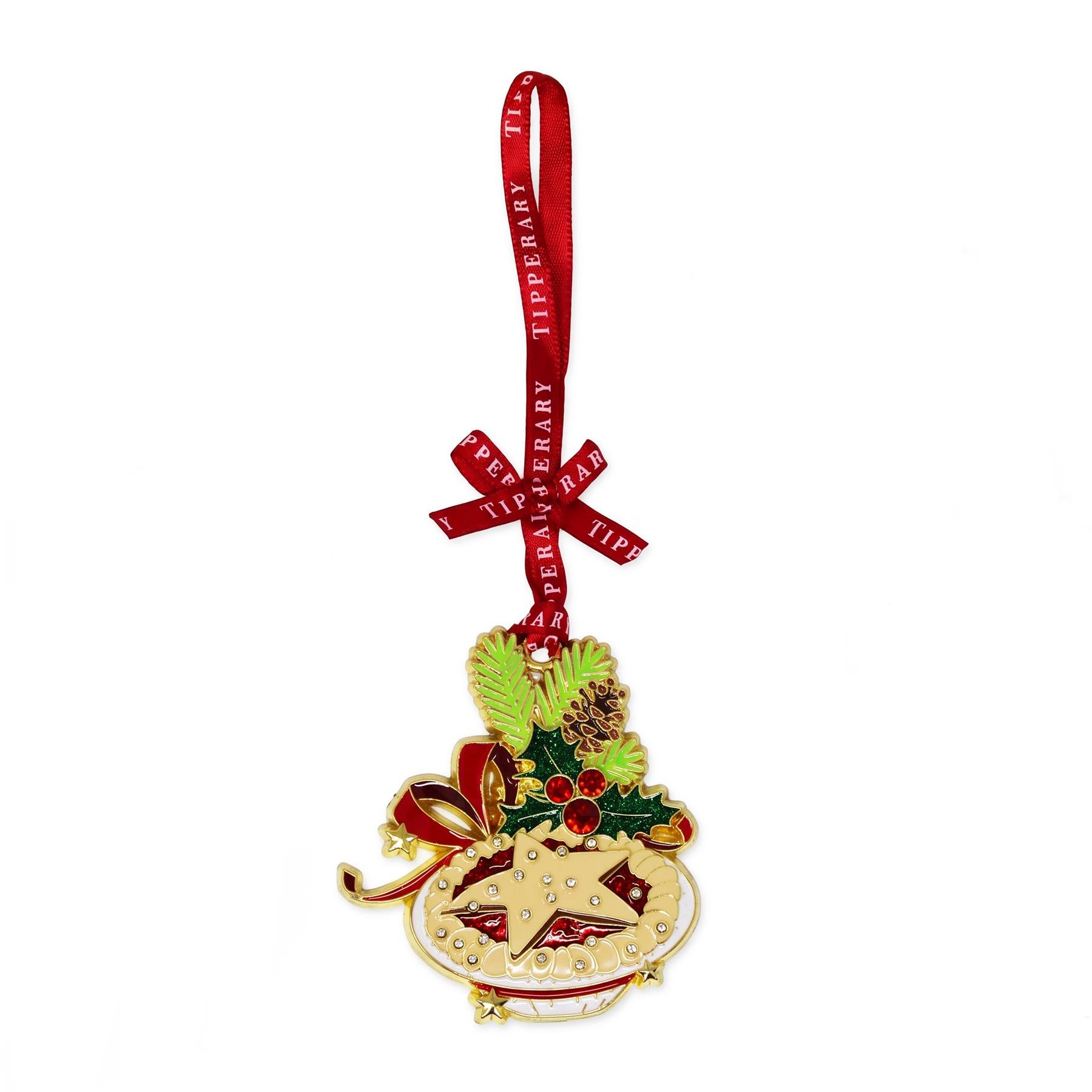 Tipperary Metal Sparkle Mince Pie Hanging Decoration