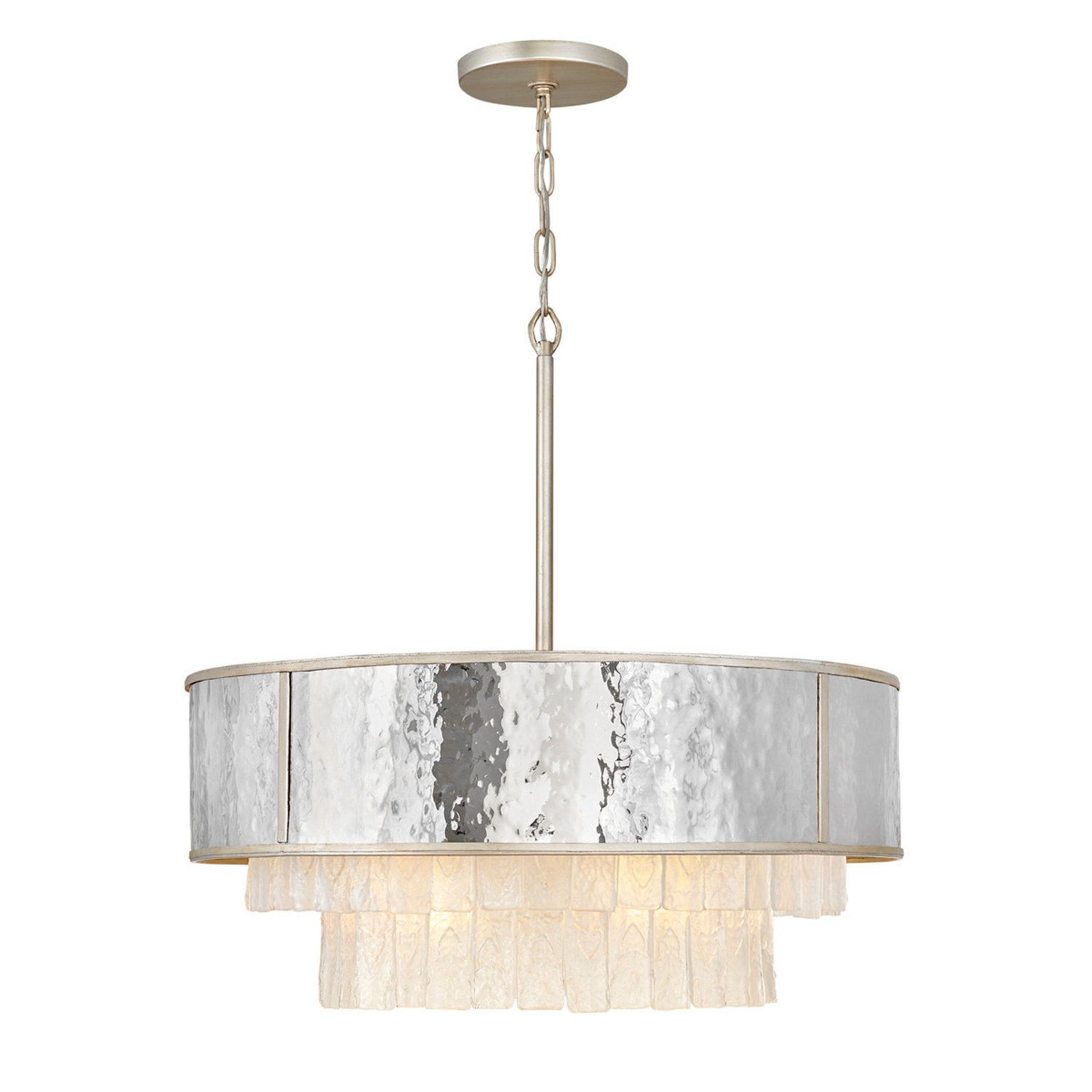 Elstead Hinkley 8 Arm Pendant Light - Champagne gold