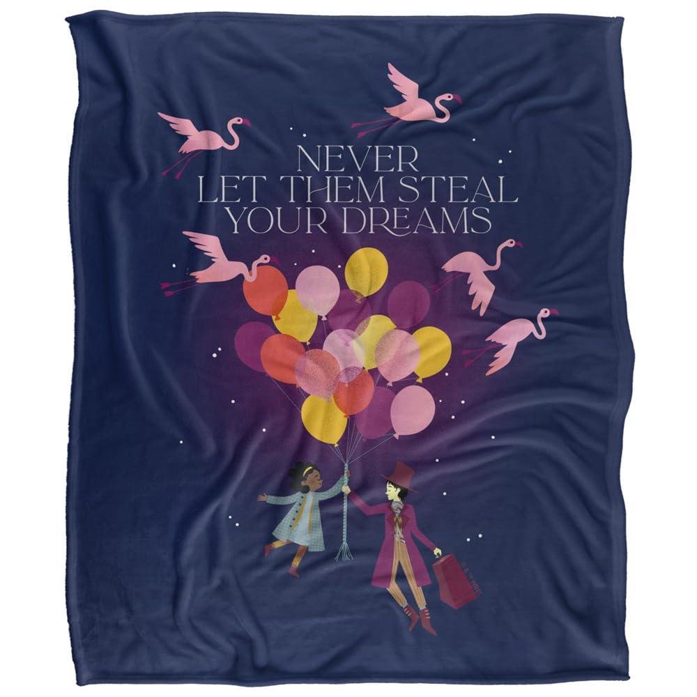 Willy Wonka & The Chocolate Them Steal Your Dreams Blanket - 147cm x 91cm
