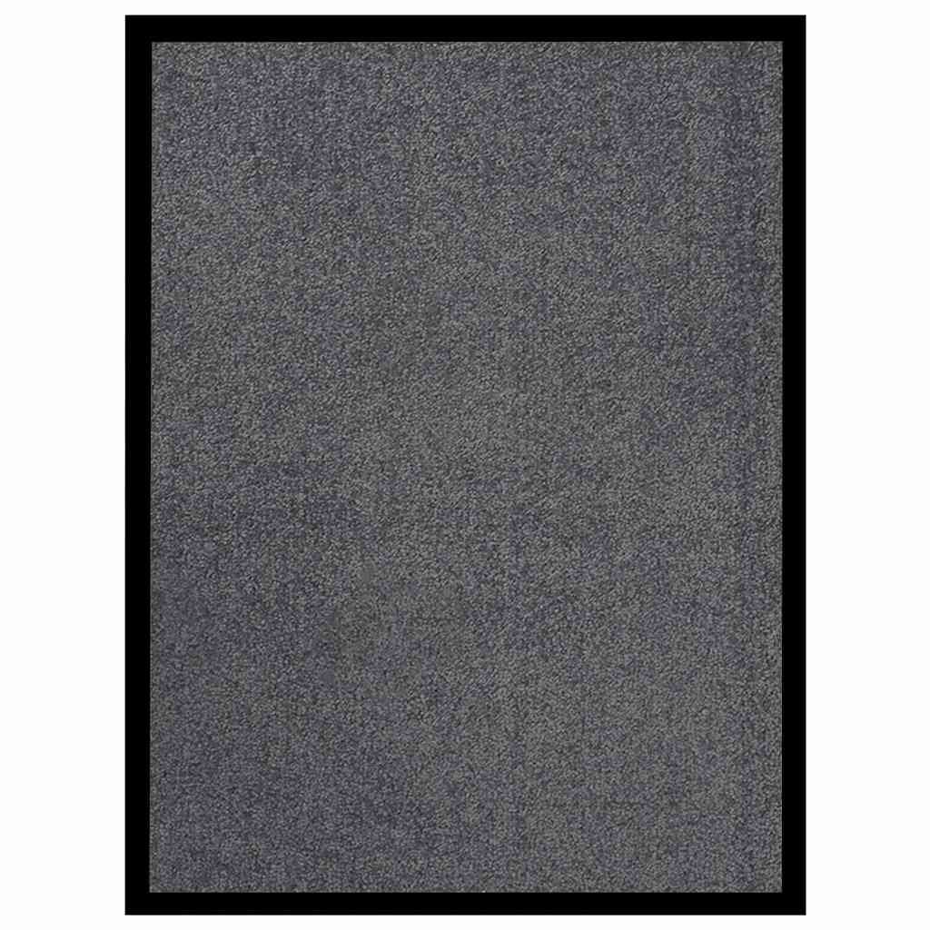Walplus Polypropylene Doormat - Anthracite - 40 x 60 cm