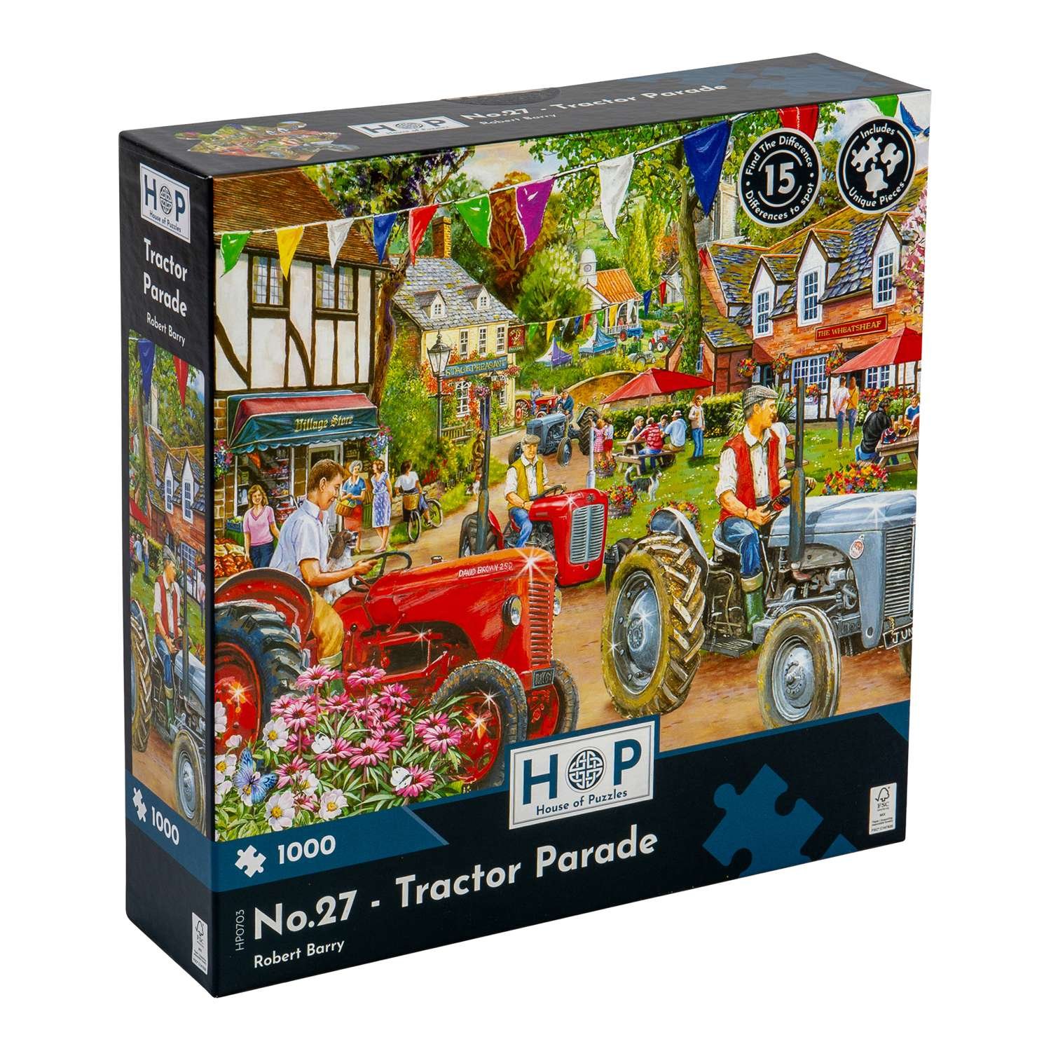 The House of Puzzles No.27 - Tractor Parade 1000 Piece Jigsaw Puzzle