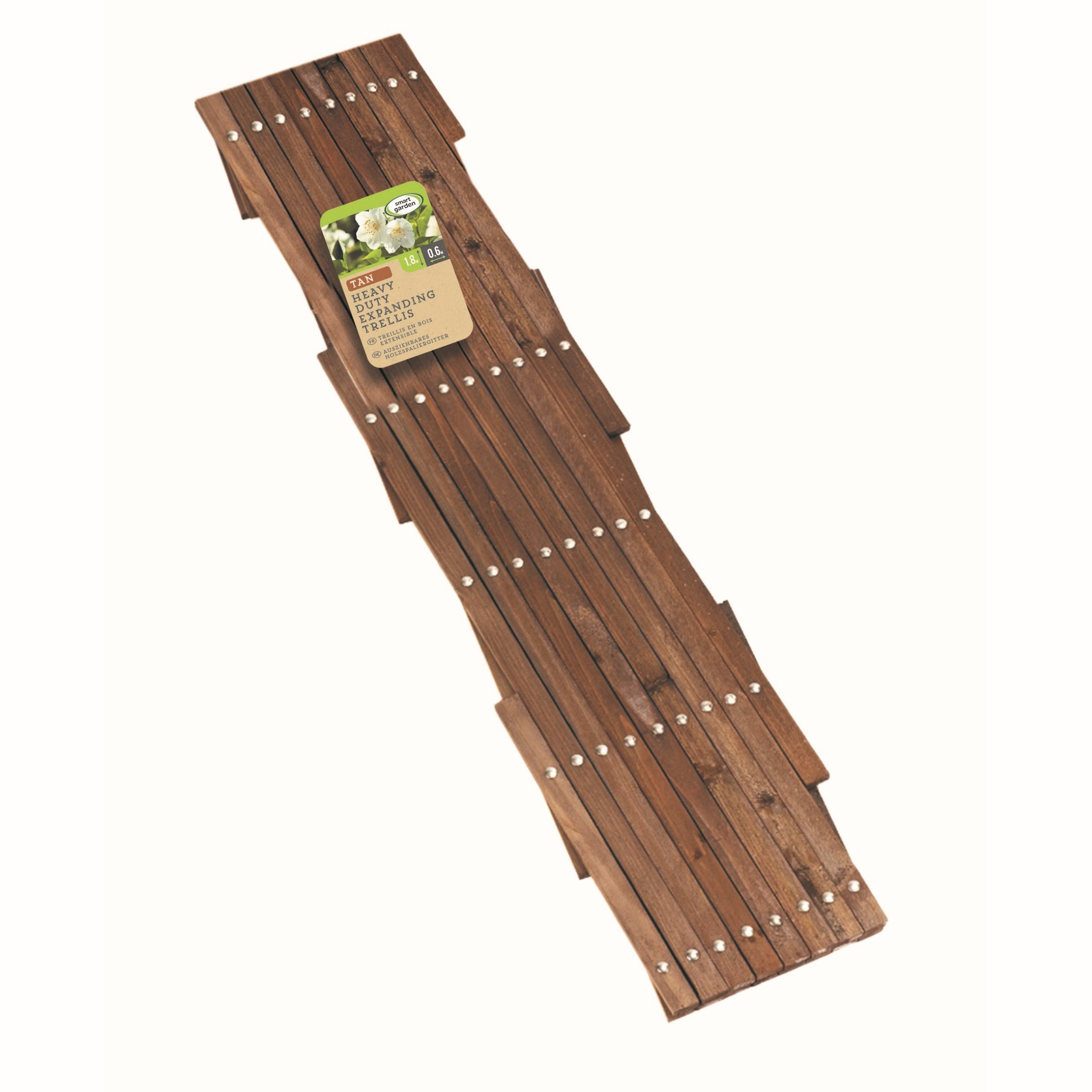 Primrose Heavy Duty Wooden Expandable Timber Trellis Plant Support - 90cm
