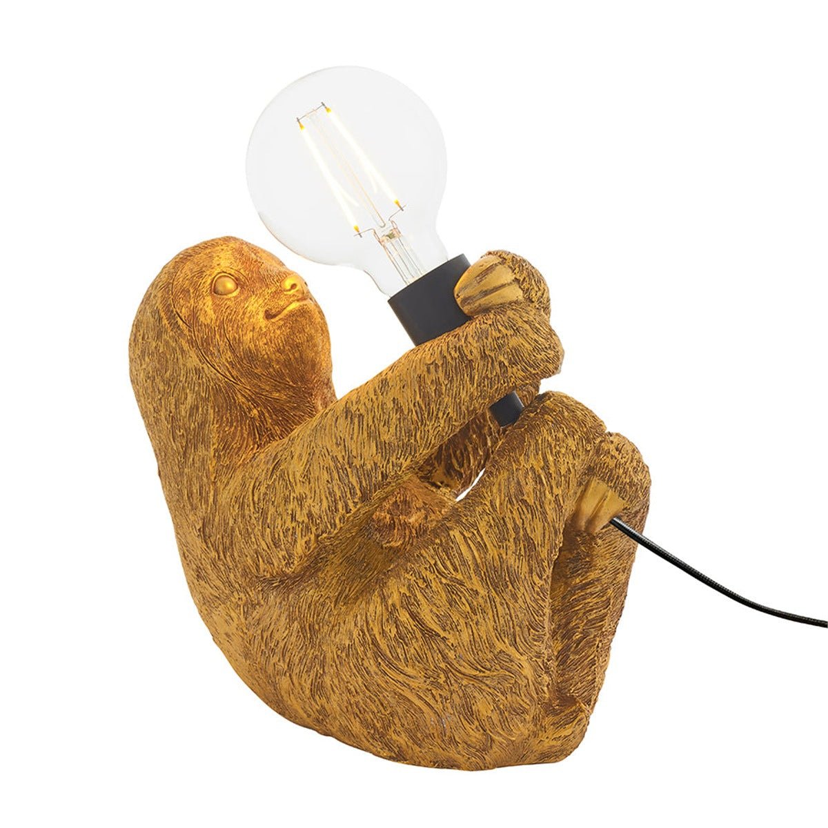 Loops Direct Resin and Steel Table Light - Vintage Gold