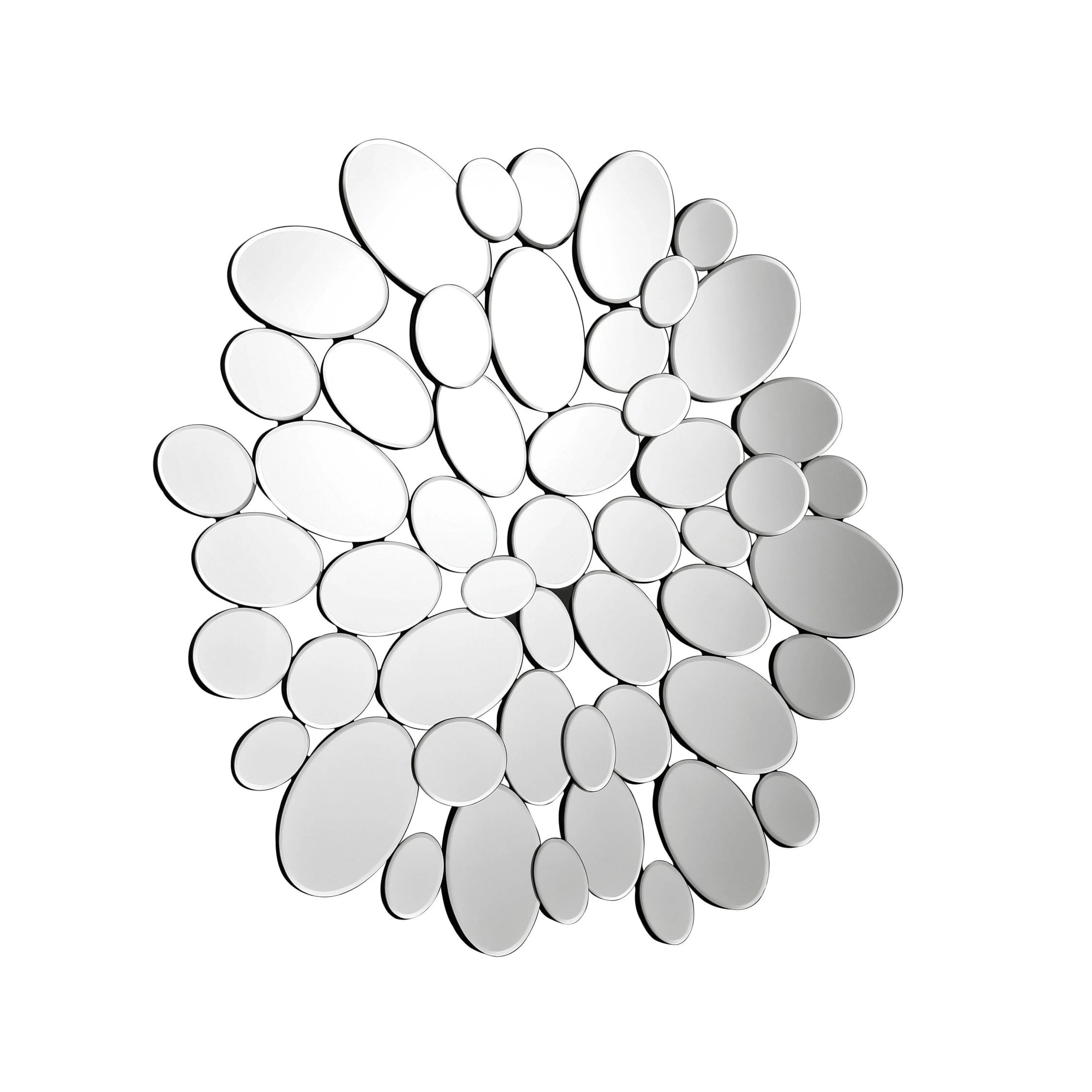 Orsina Tufa Pebble Mirror – Silver
