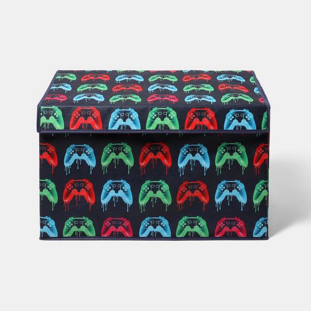 Buy OHS Neon Drip Gaming Print Large Collapsible Storage Box With