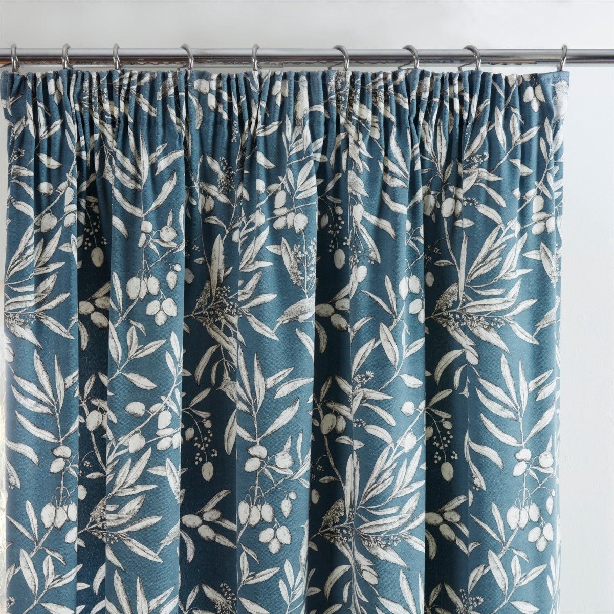 Sundour Aviary Pencil Pleat Curtains - Bluebell - 117 x 137cm