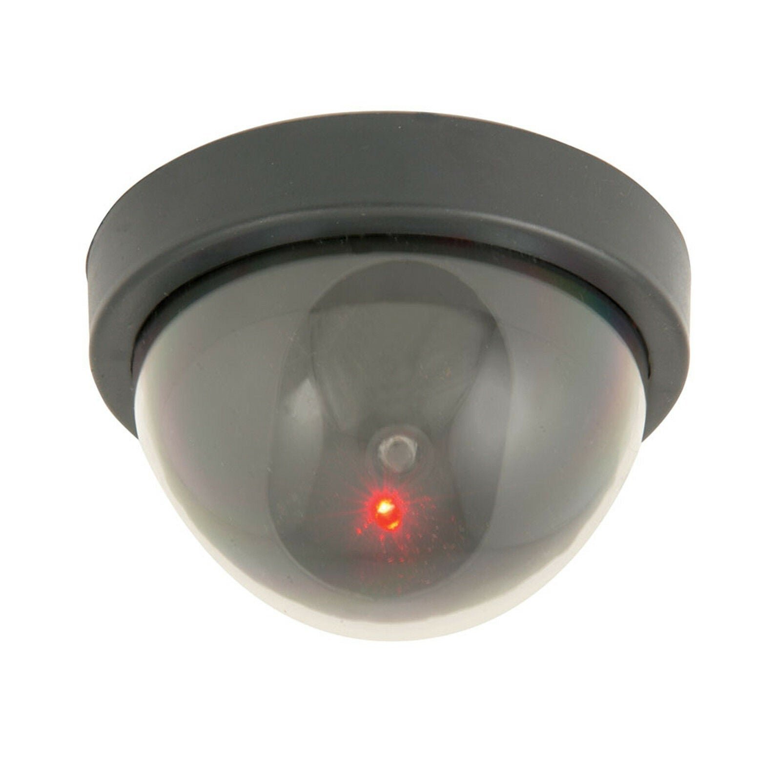Loops Direct Set of 5 Plastic Dummy Dome CCTV Camera - Red LED