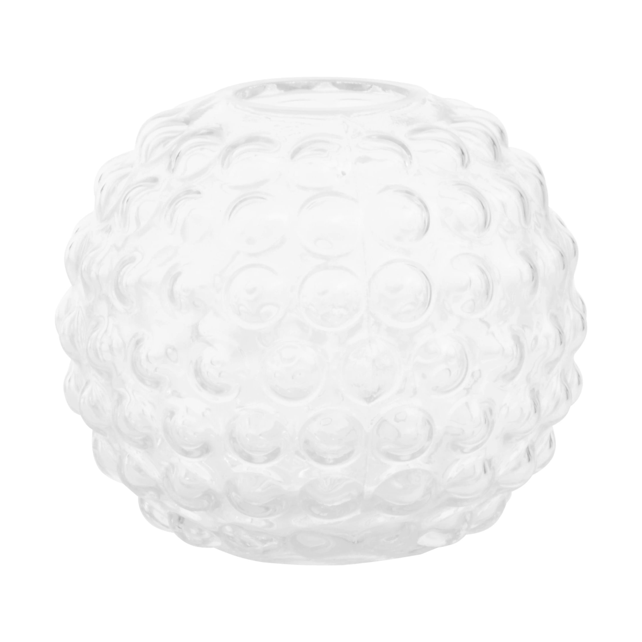 Orsina Bolla Small Round Glass Vase - Clear