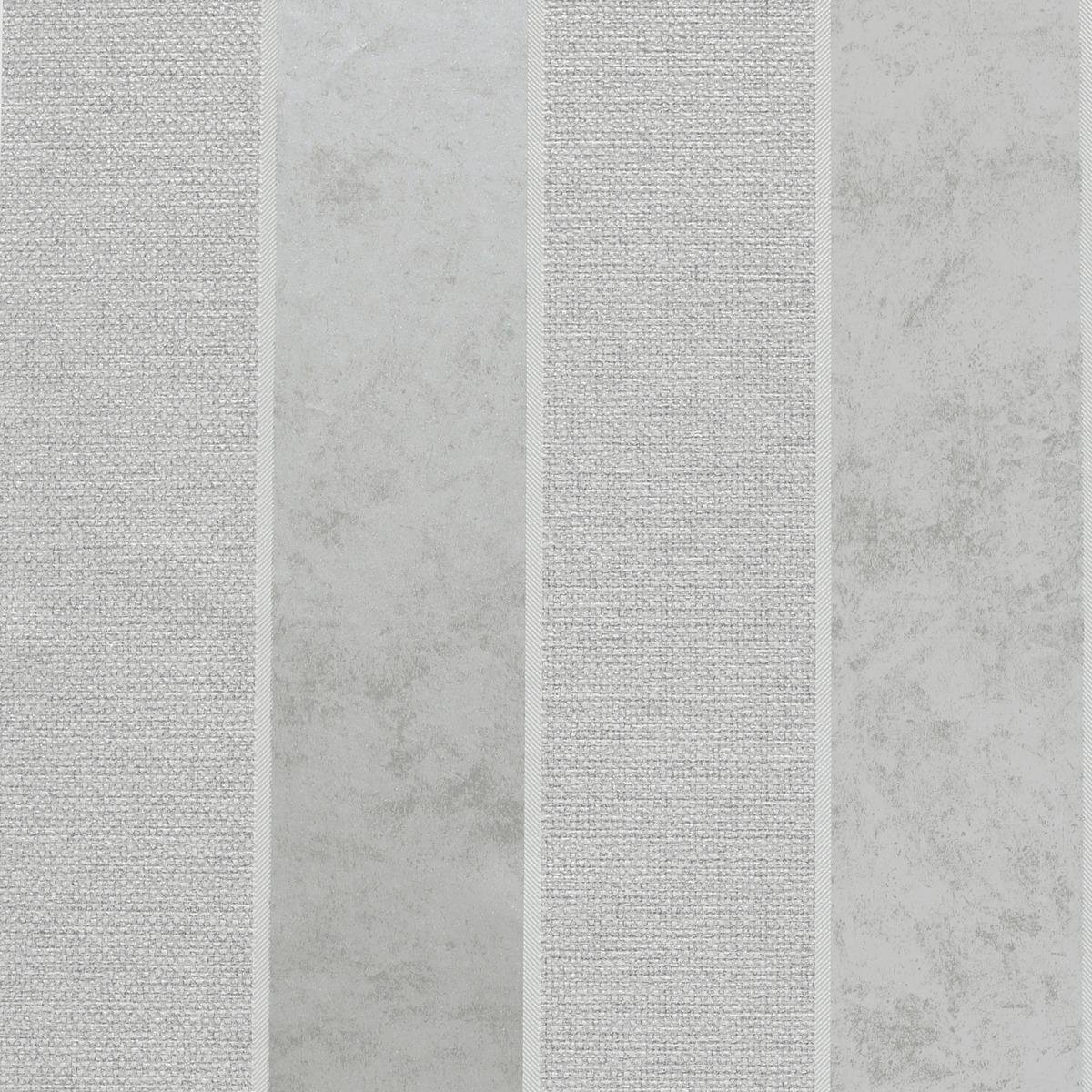 Arthouse Calico Stripe Textured Wallpaper - Grey