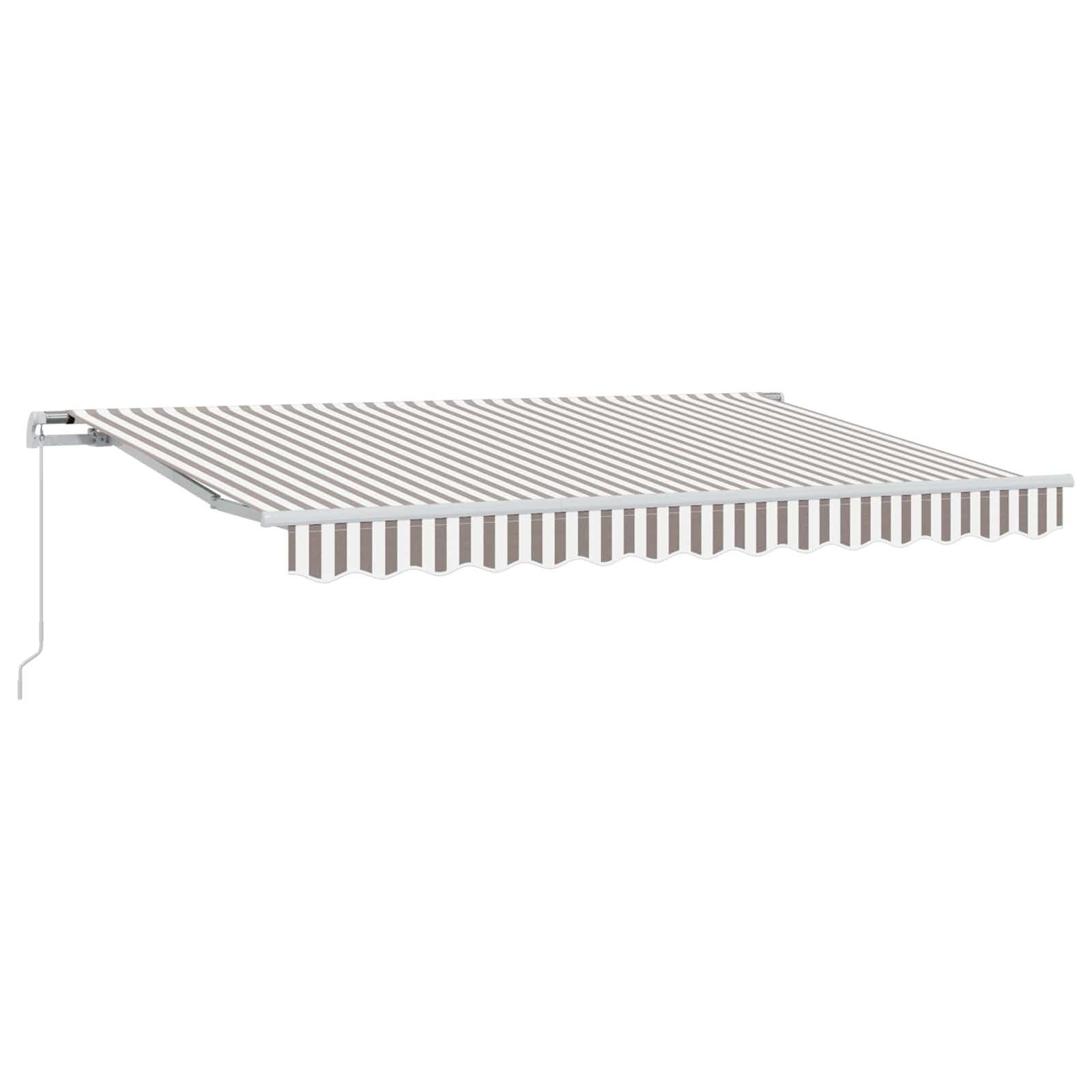 Walplus Aluminium Retractable - Light Grey and White - 400 x 300 cm - 4 x 3 cm