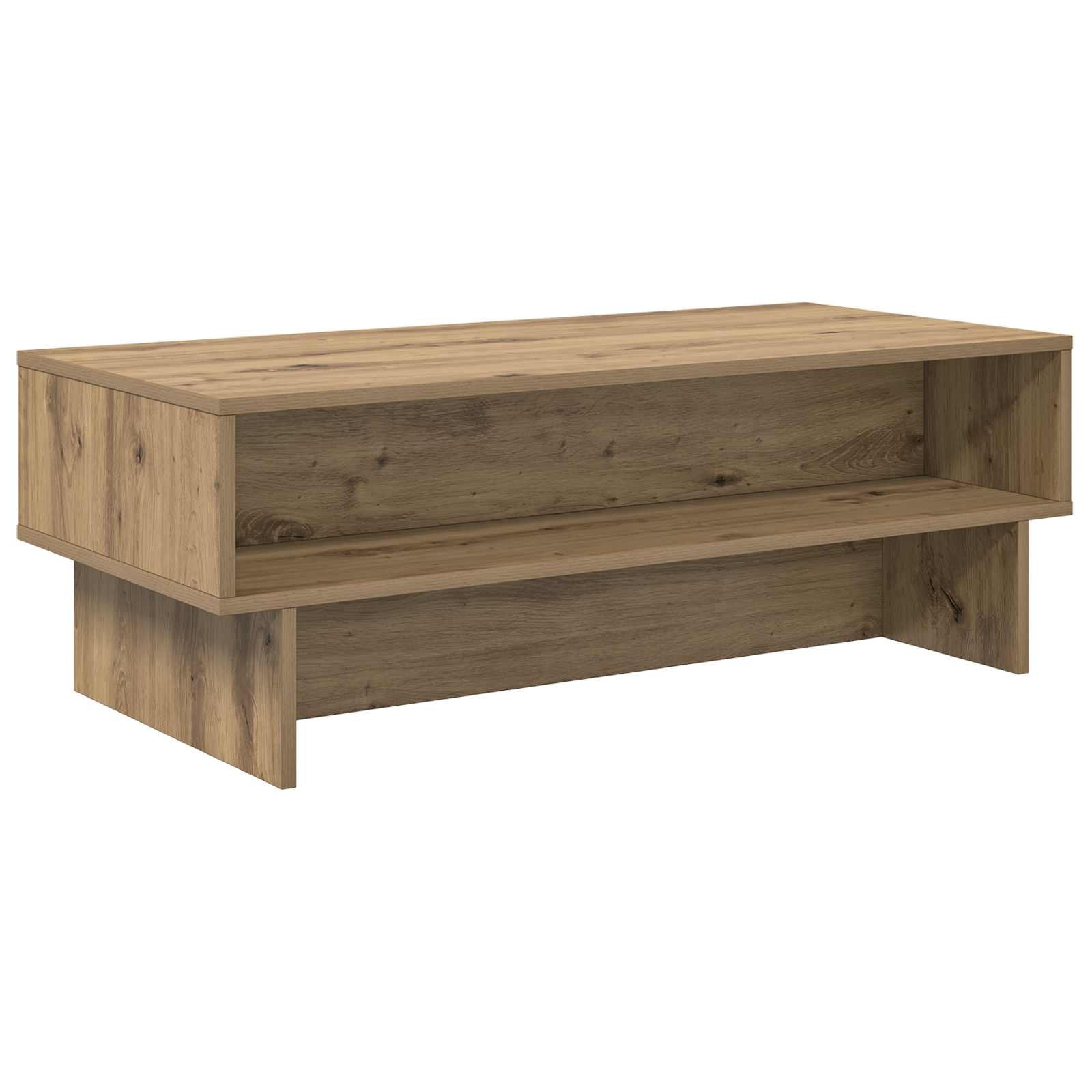 Walplus Engineered Wood Coffee Table - Oak - 100 x 46 x 35 cm