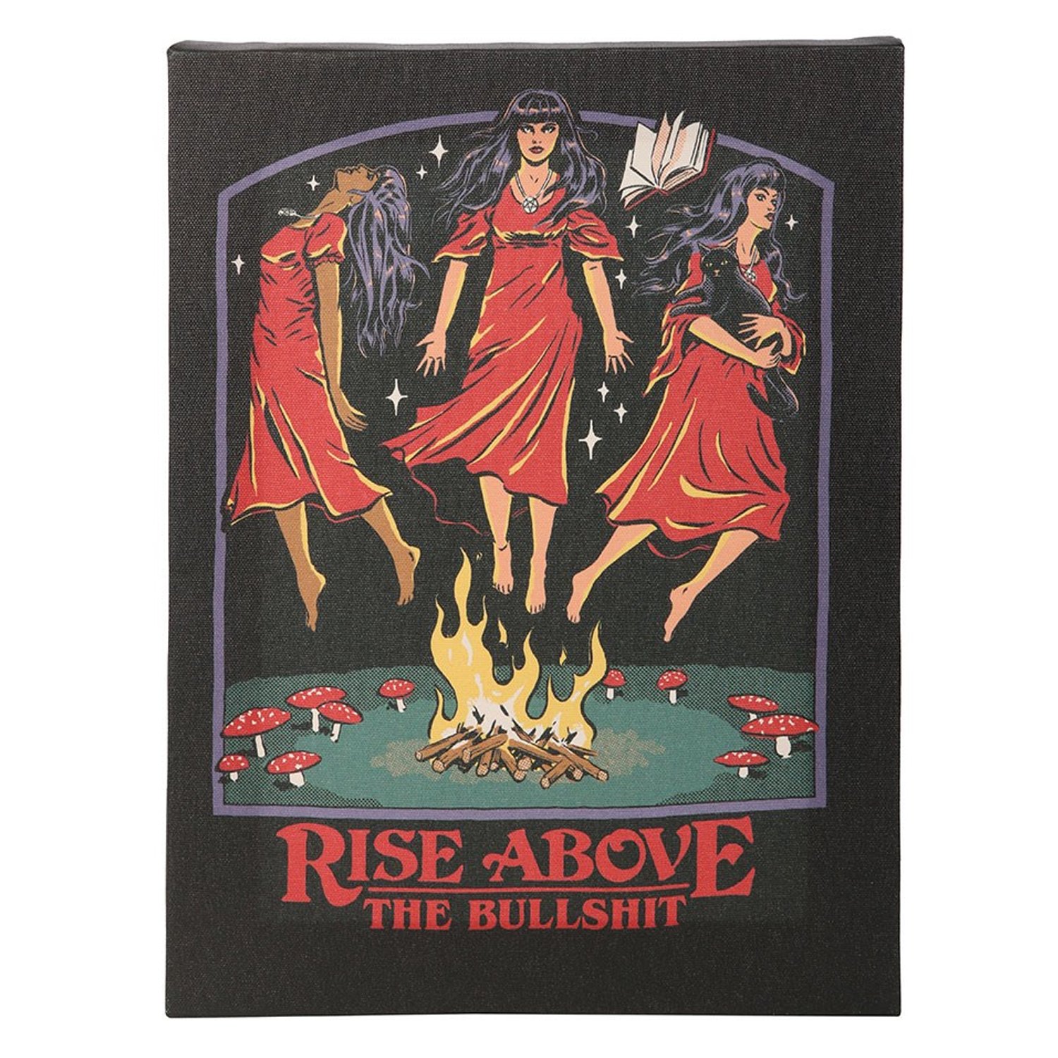 Steven Rhodes Rise Above The Bullshit Canvas Plaque