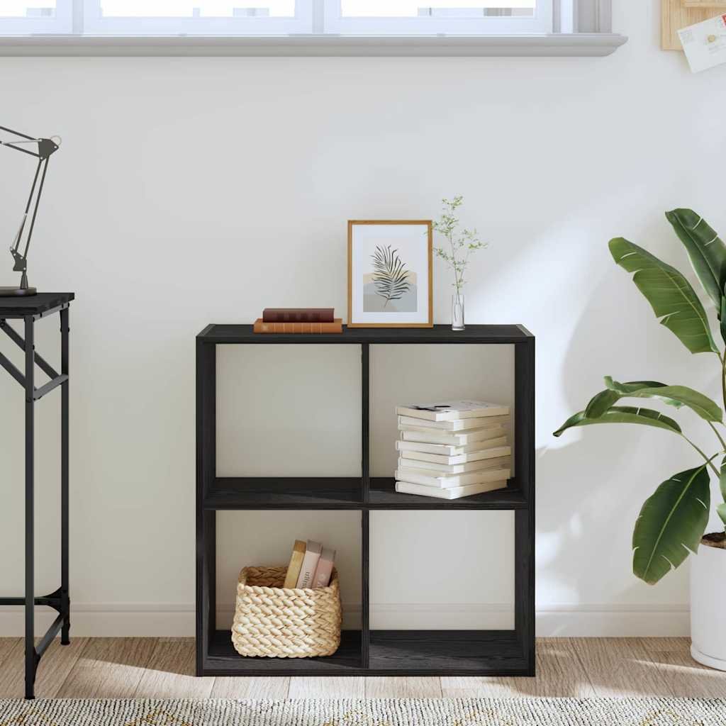 Walplus Bookcase - Dark Oak - 68.5 x 32 x 68.5 cm