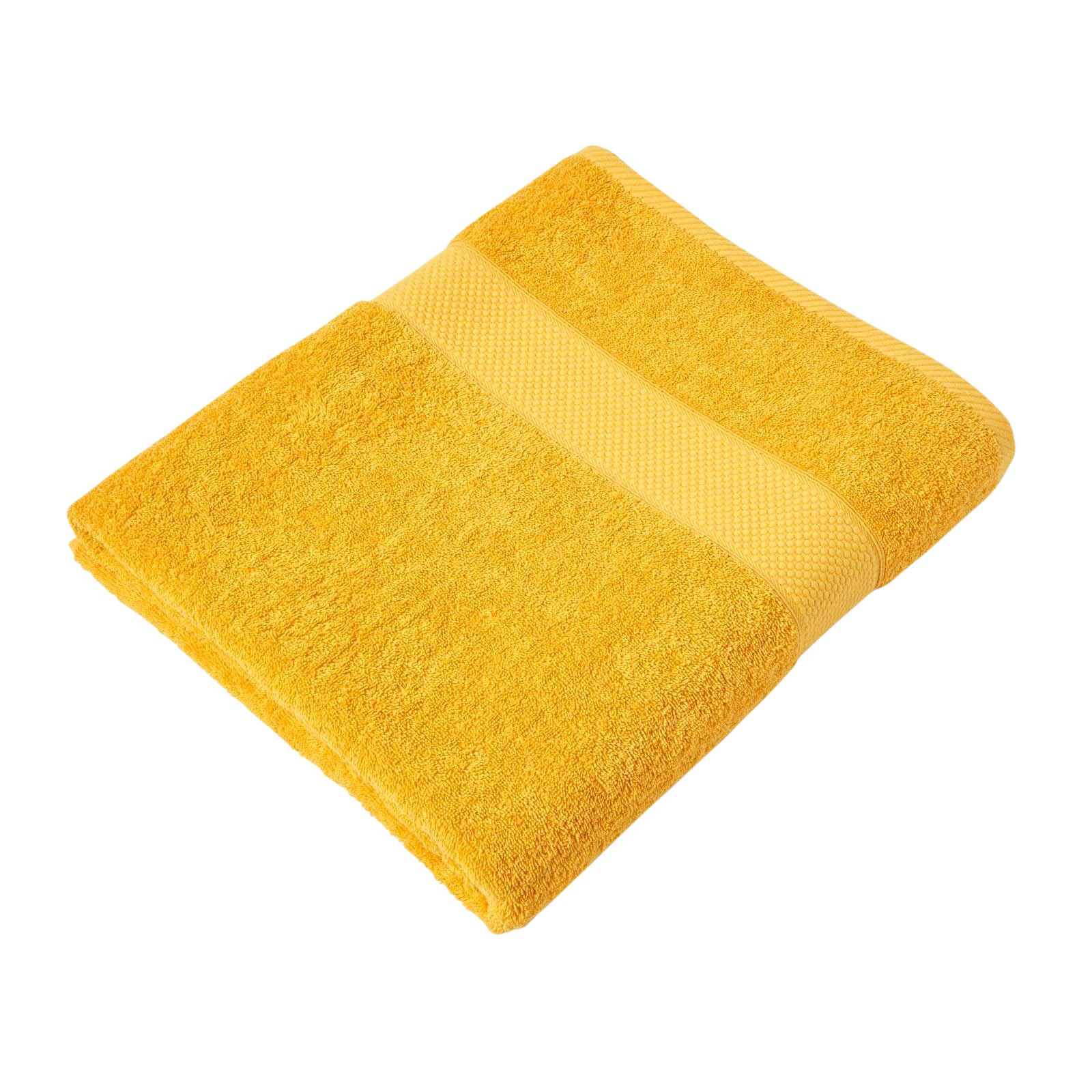 Homescapes Turkish Cotton Jumbo Beach Towel - Mustard
