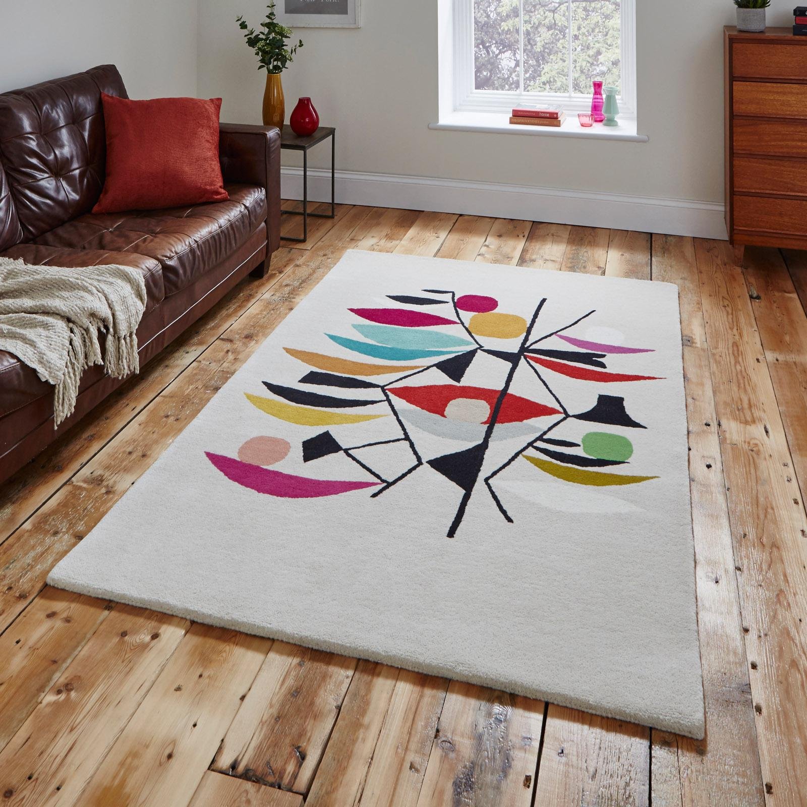 Mega Flooring Multi Modern Abstract Rug - 120 x 170cm