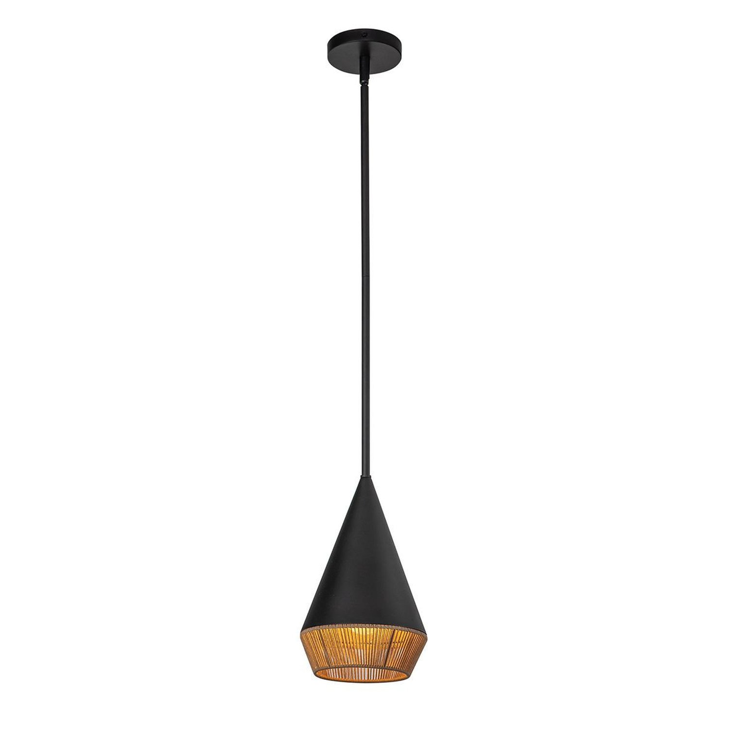 Elstead Alora Pendant Light - Matt Black
