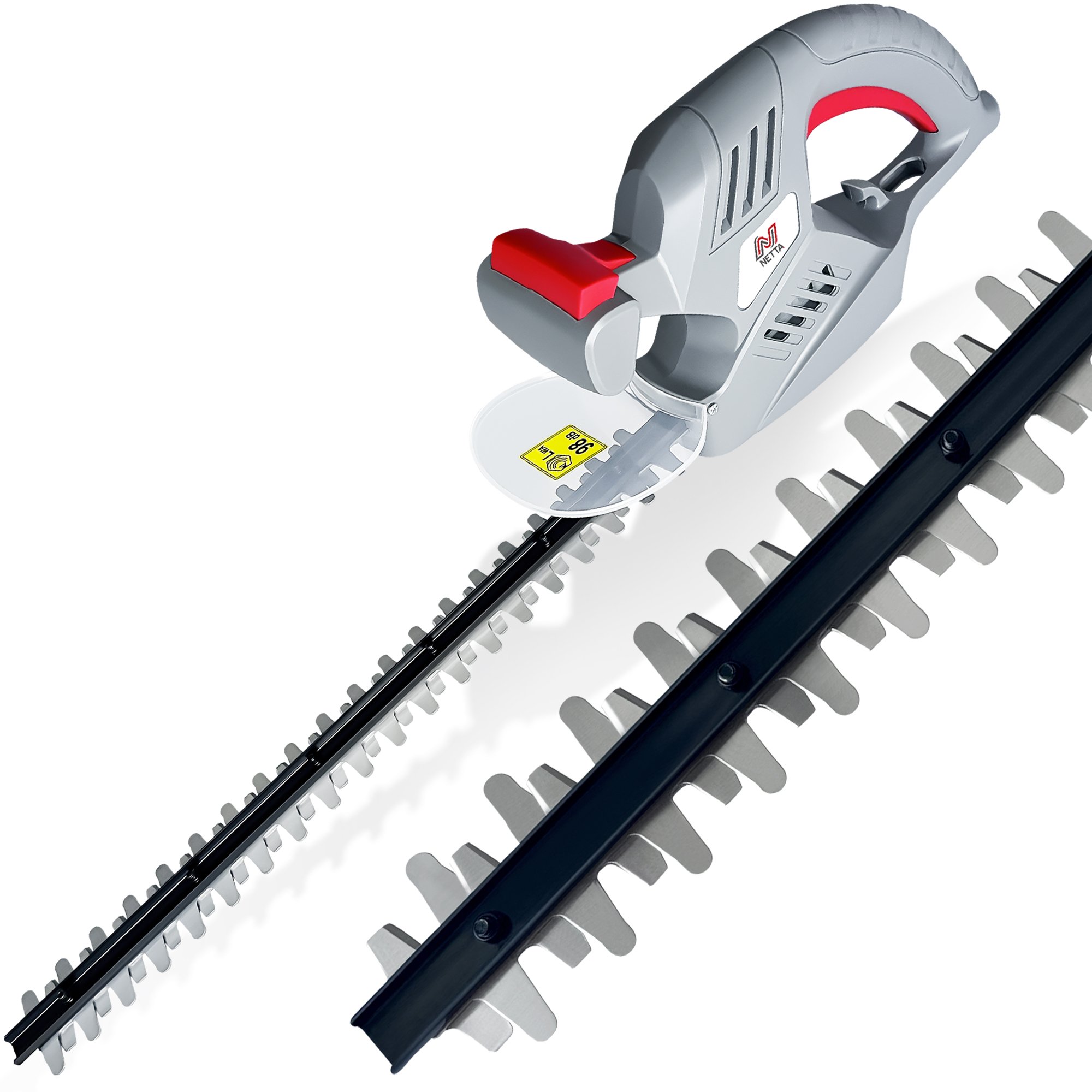NETTA 500W Electric 55cm Diamond-Ground Blade Hedge Trimmer