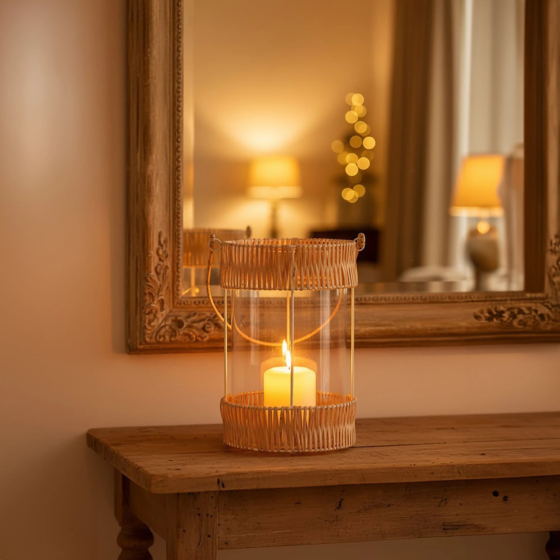 Orsina Kuta Large Lantern - Natural White
