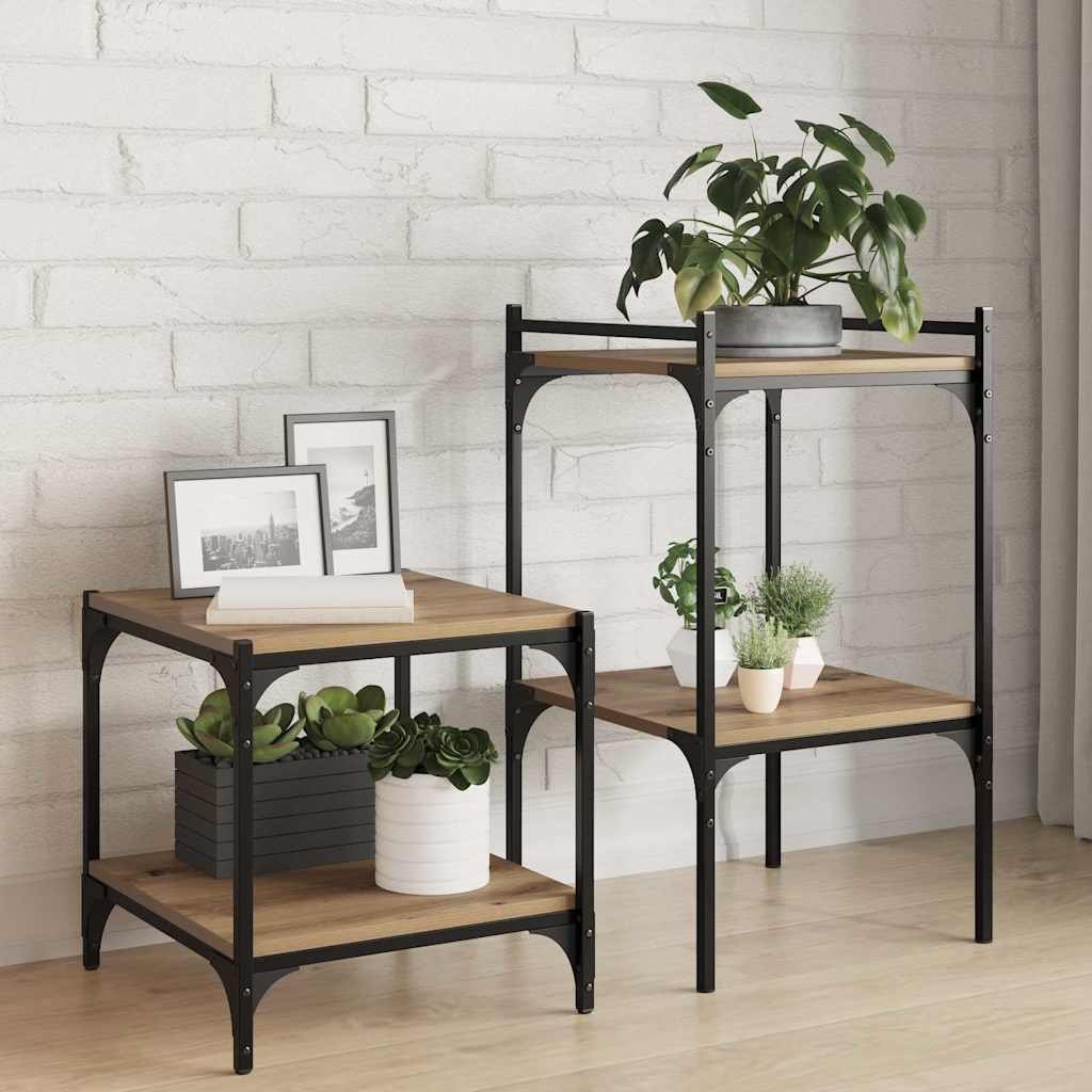 Walplus 3 Tier Engineered Wood Bookshelf 3 Shelf - Brown - 40 x 40 x 1.5 cm