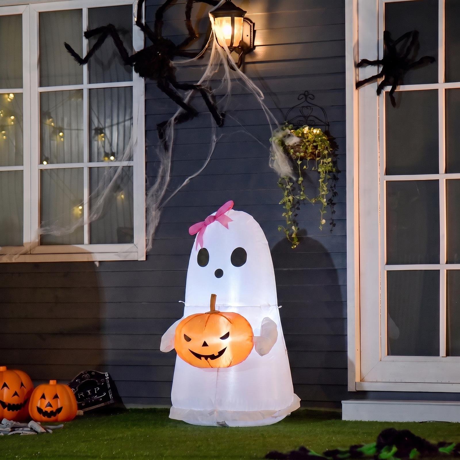 OHS Ghost Indoor/Outdoor Inflatable Decoration - White