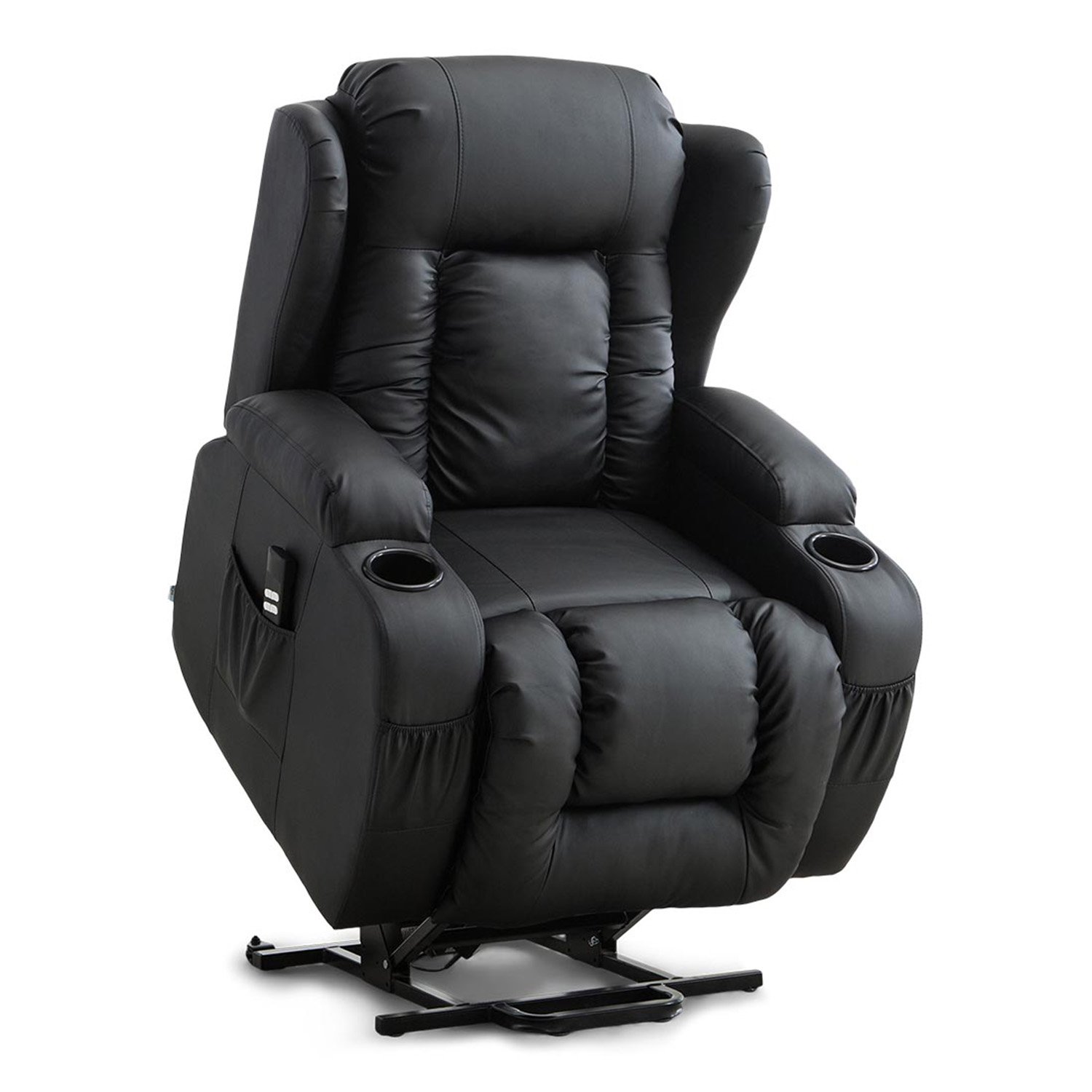 Furniture Online Caesar Dual Motor Rise Recliner Heat And Massage Chair