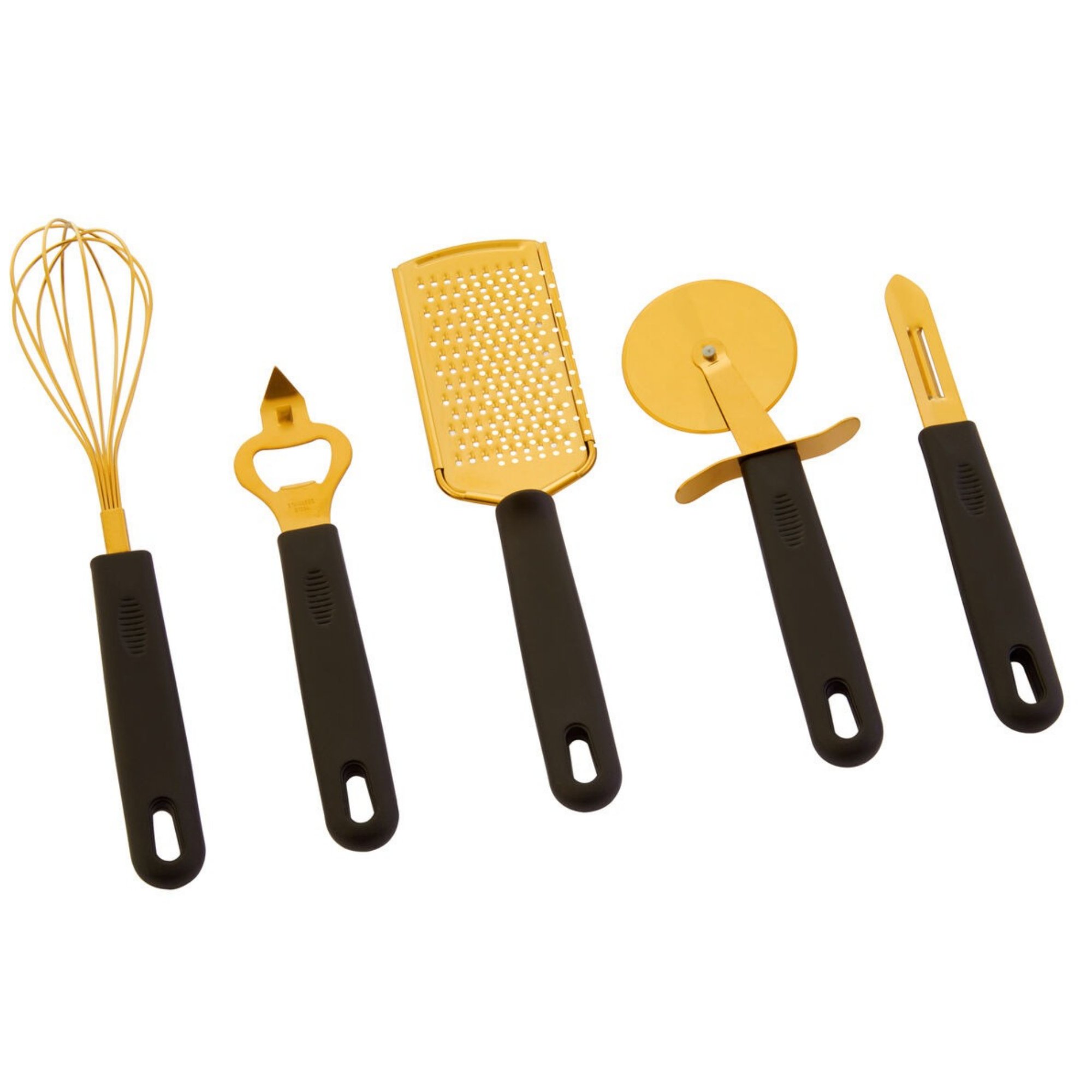 Orsina Zing Five Piece Kitchen Gadget Set – Gold