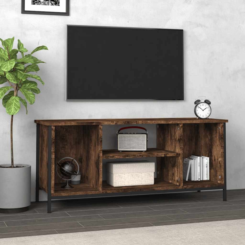 Walplus Engineered Wood TV Cabinet - Dark Oak - 102 x 35 x 45 cm