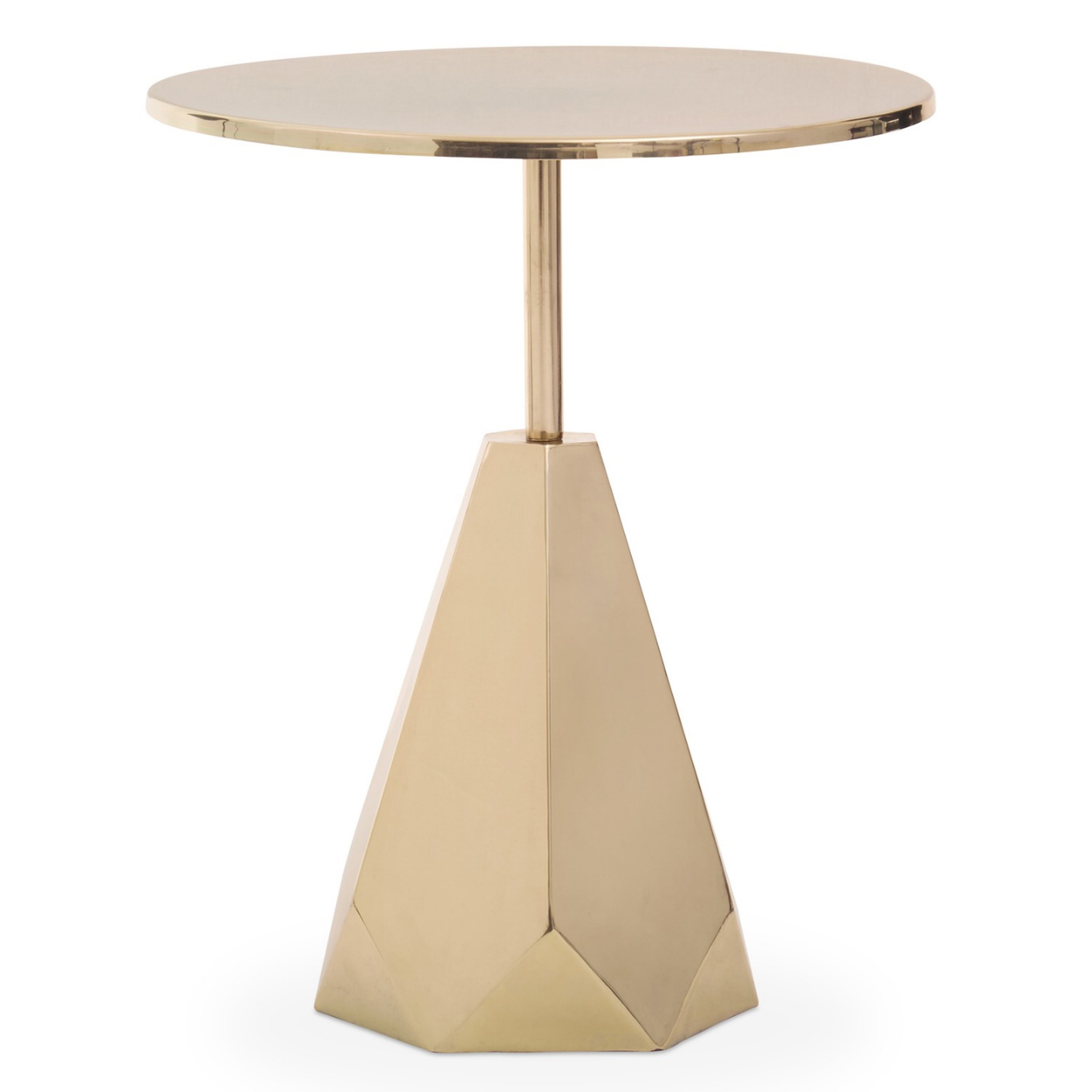 Orsina Amira Shiny Side Table – Gold