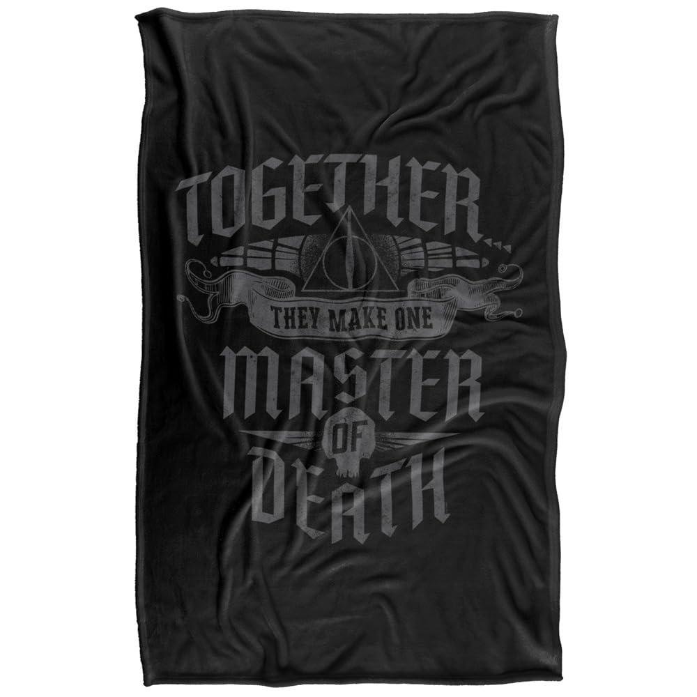 Harry Potter Master Of Death Black Blanket - 147cm x 91cm