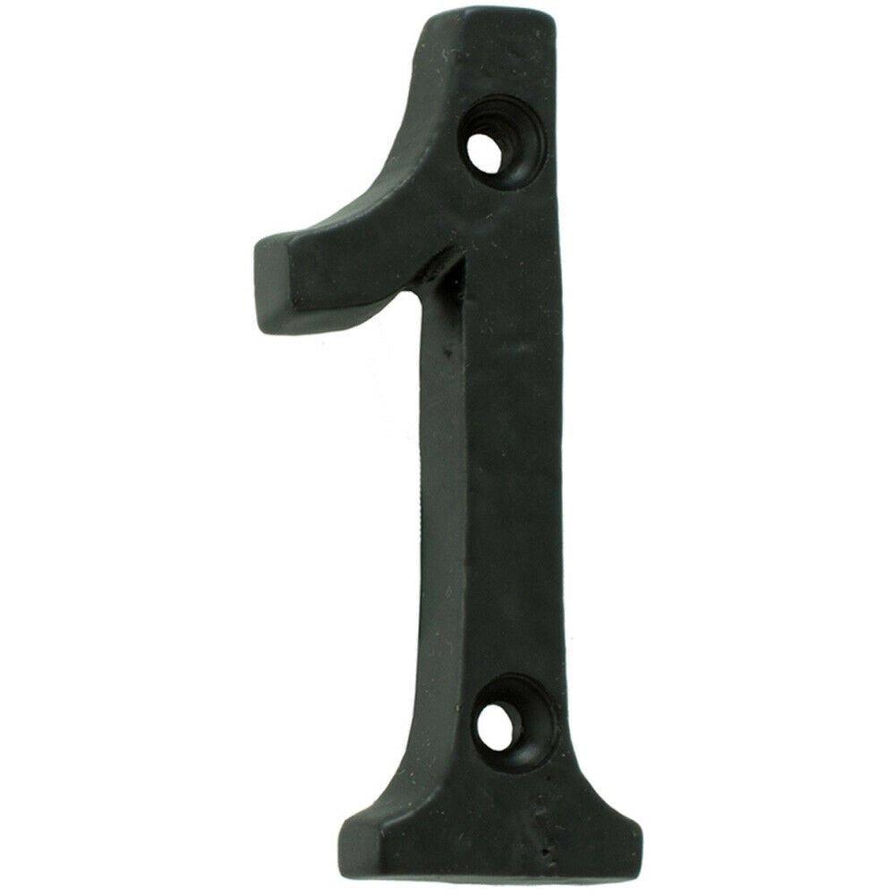 Loops Direct 78mm Iron Door Plaque - Number 1