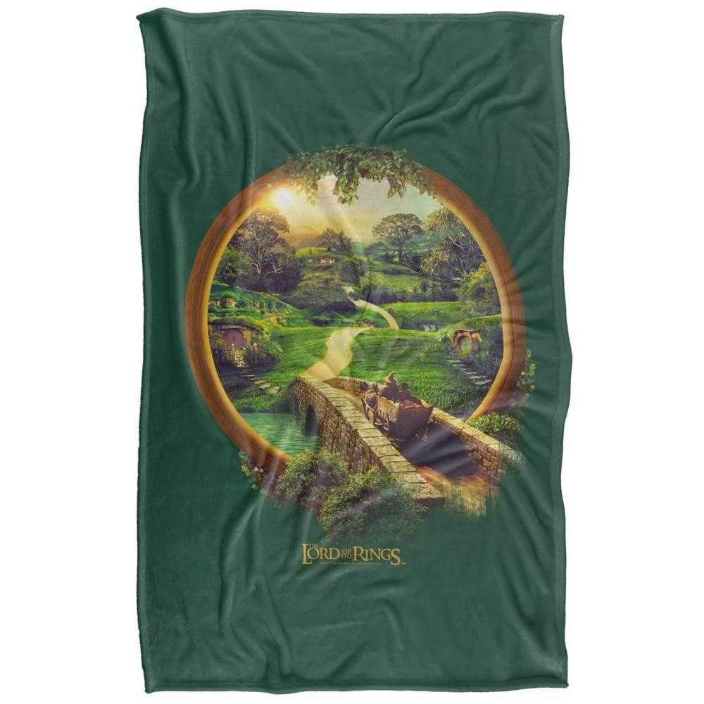 Lord Of The Rings Epic Journey The Shire Soft Touch Blanket - 152cm x 127cm