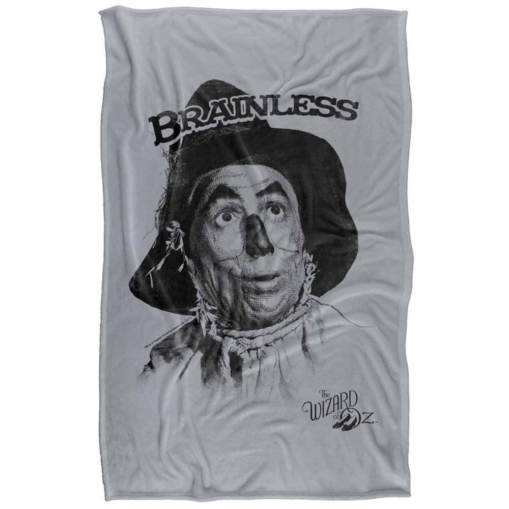 Wizard Of Oz Brainless Soft Touch Blanket - 152cm x 127cm