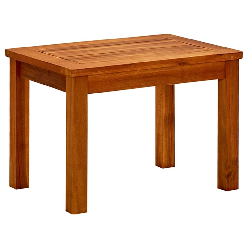 Walplus Solid Acacia Wood Garden Coffee Table - Brown - 50 x 35 x 36 cm