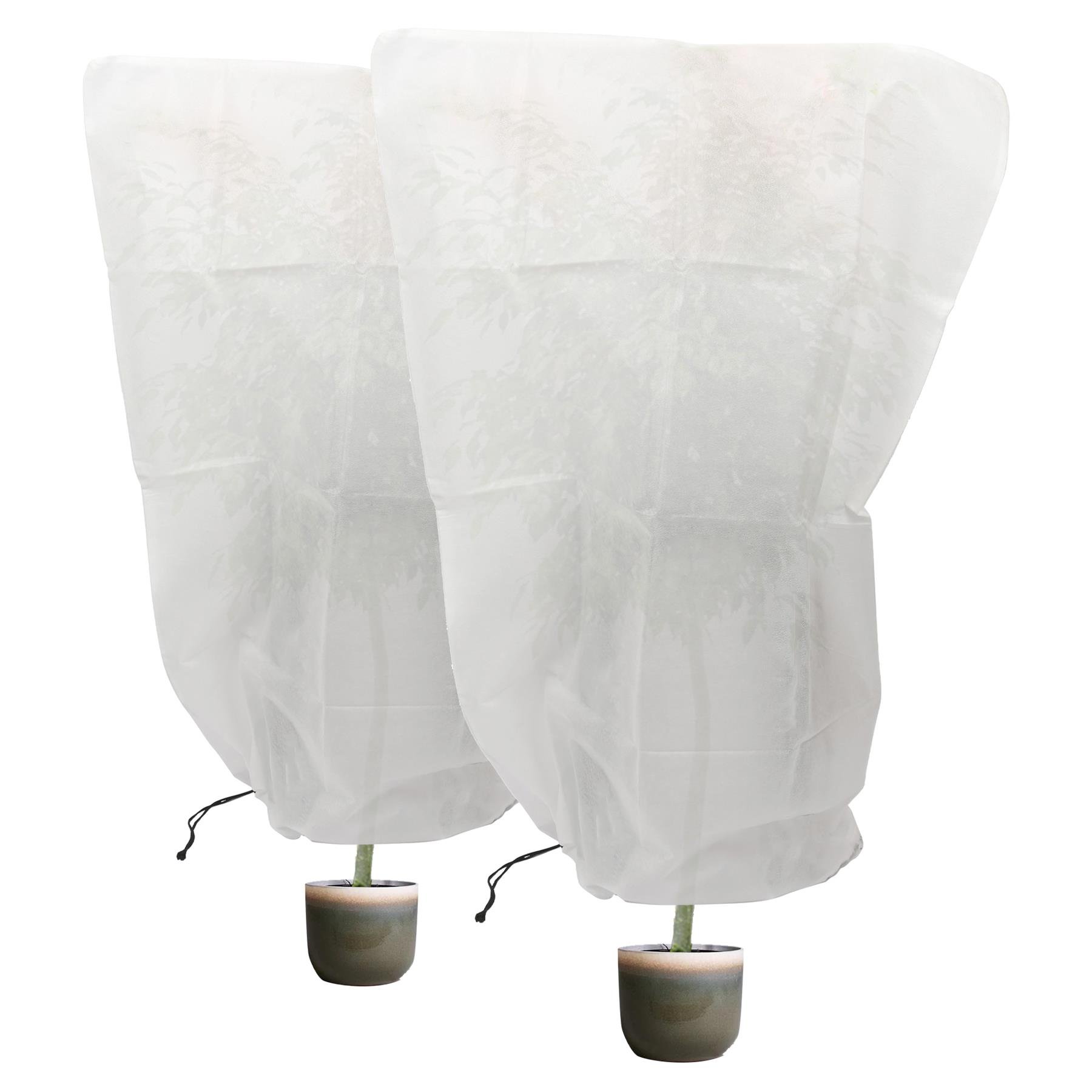 Harbour Housewares Plant Frost Protection Fleece Covers 1.2M x 1.8M - Pack of 2