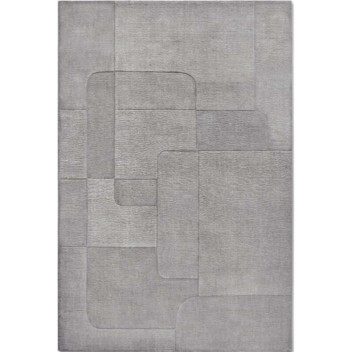 Villeroy & Boch Grey 1906 Charlotte Handwoven Wool Rug - 80 x 150cm
