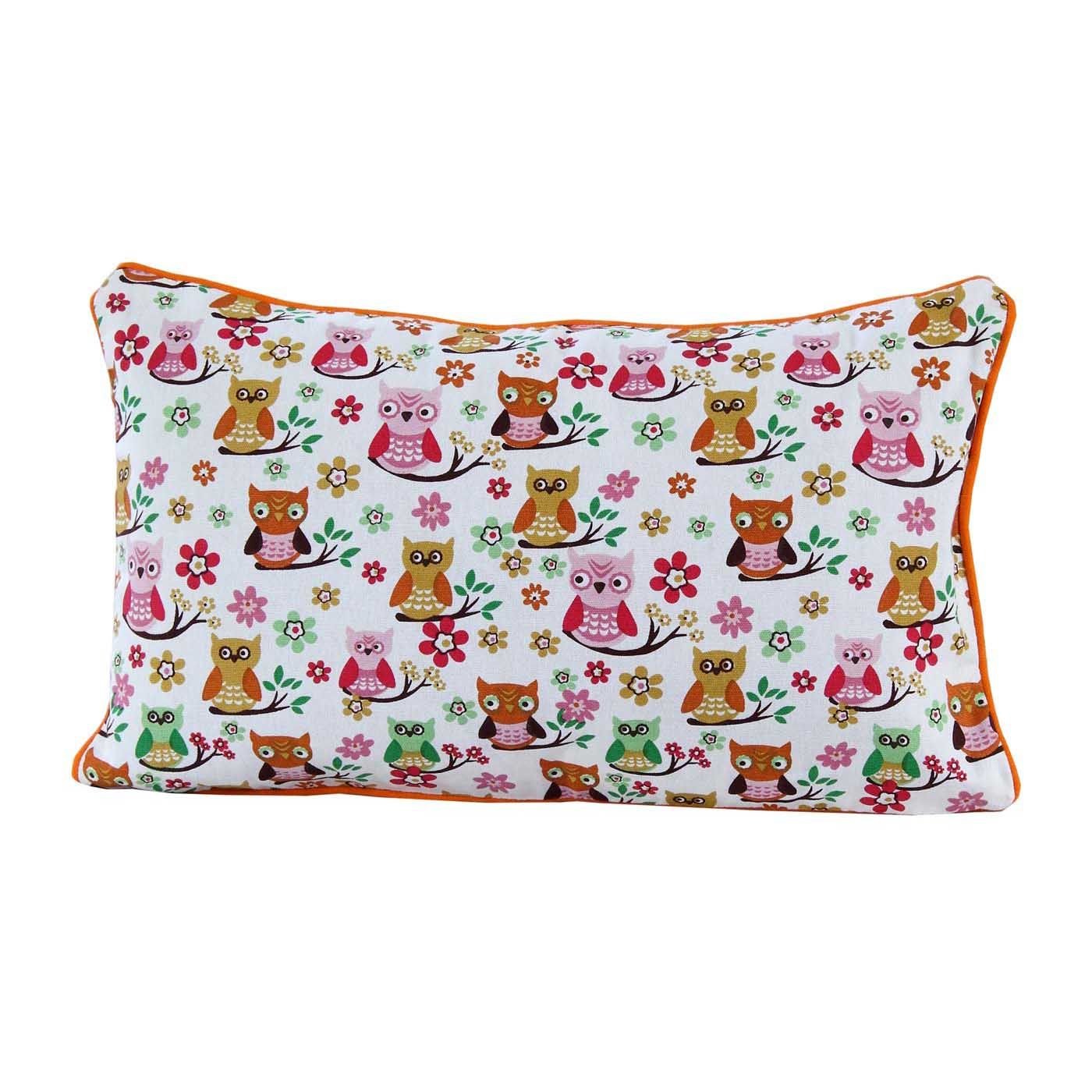 Homescapes Red Cotton Rectangular Cushion Cover - 30 x 50 cm