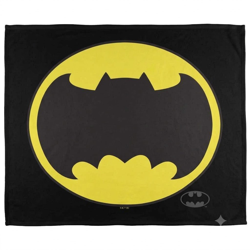 Batman Bat Logo Soft Touch Blanket - 152cm x 127cm